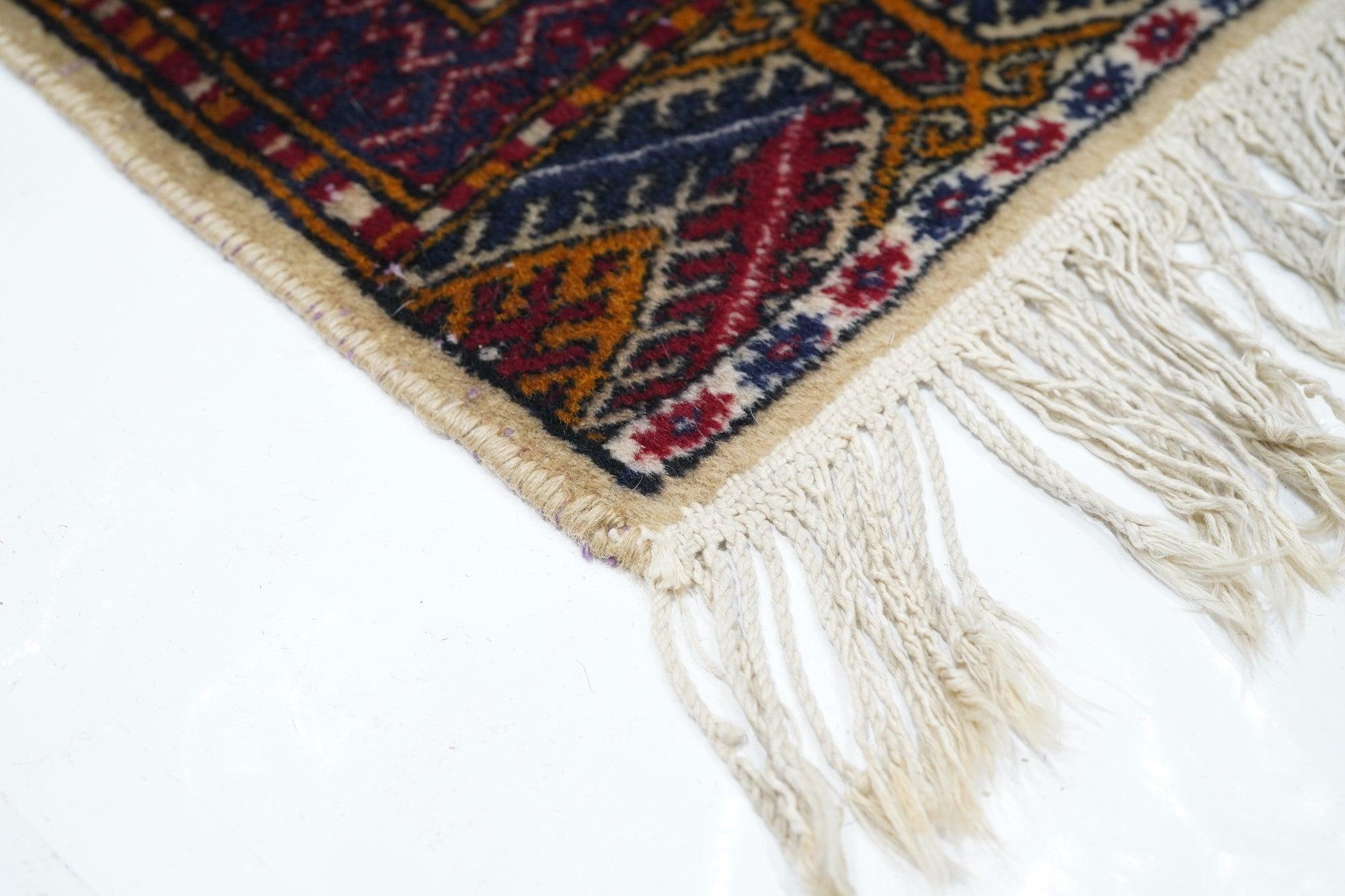 Persian Vintage Bokhara Rug 3'1'' x 5'2'' For Sale