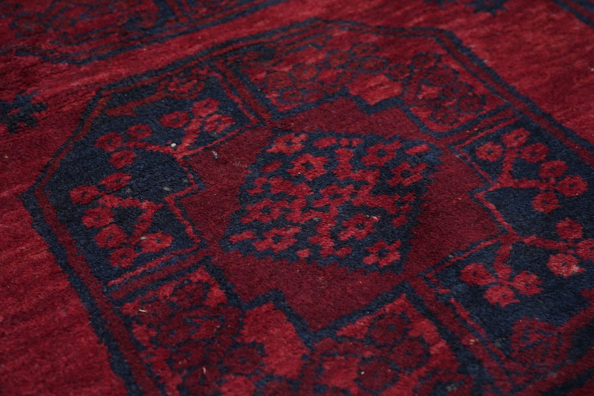 Mid-20th Century Vintage Bokhara Rug 6'11'' x 8'11'' For Sale