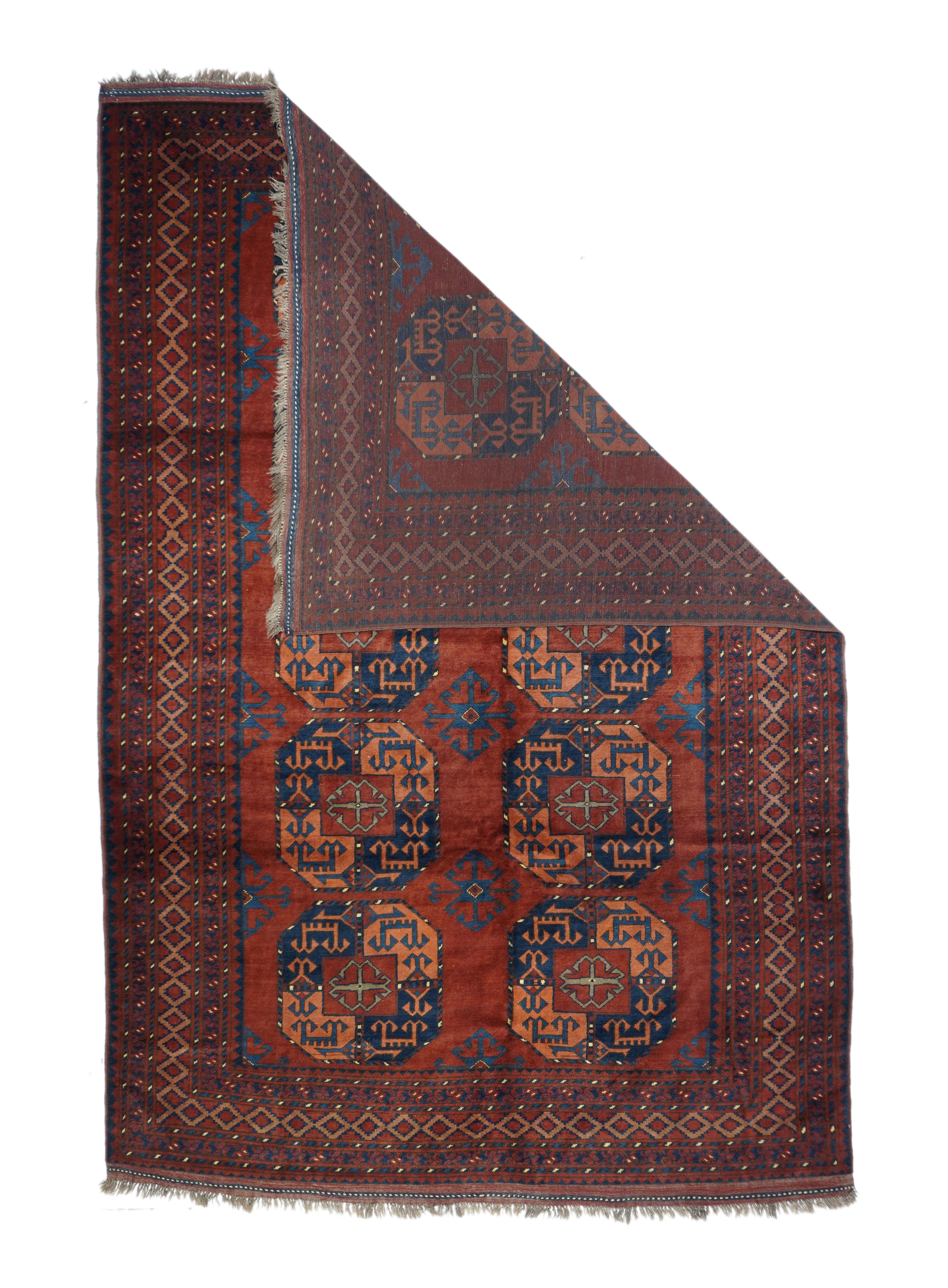 Vintage Bokhara rug. Measures: 6.7'' x 10'.