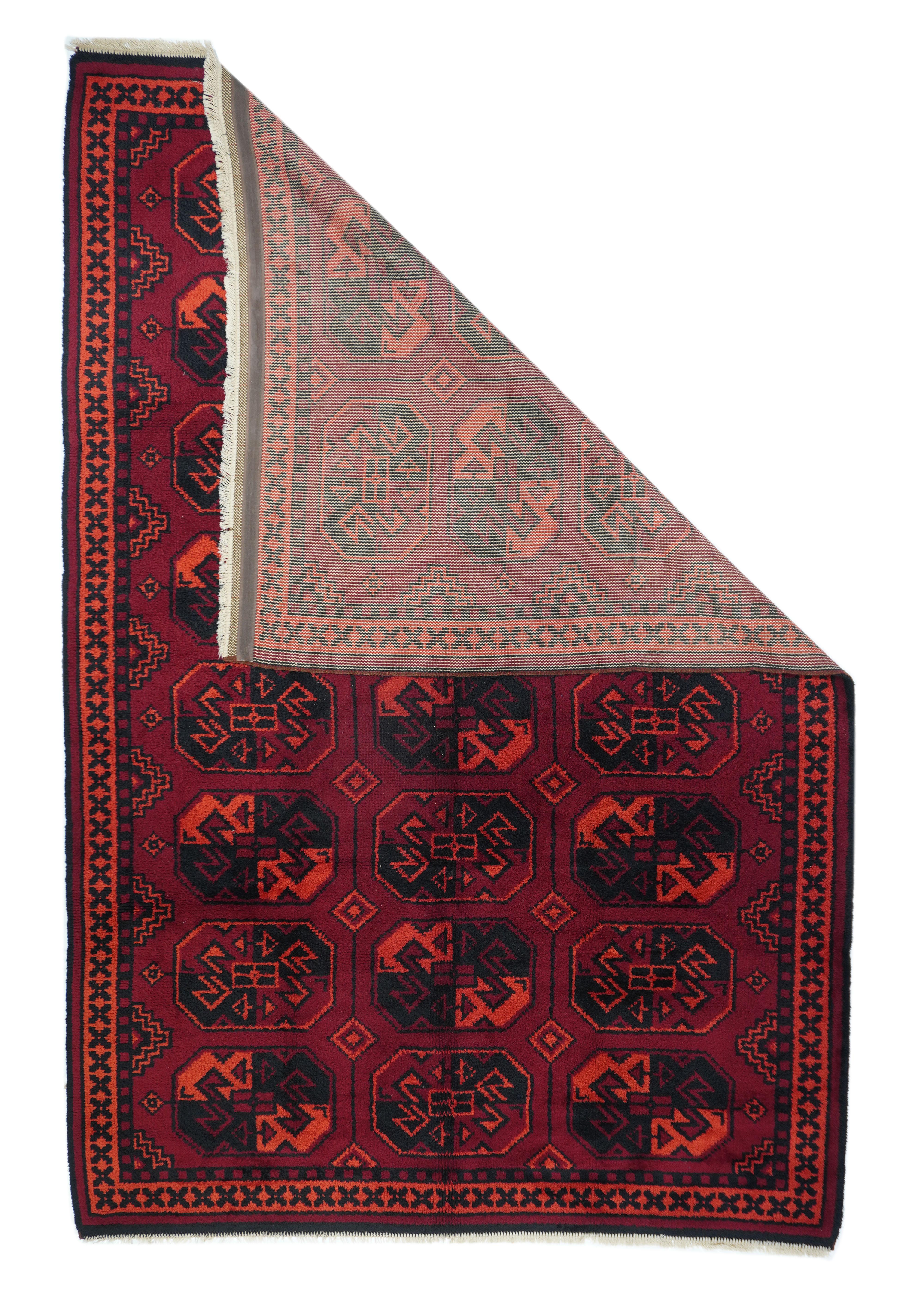 Vintage Bokhara rug 6'8'' x 10'2''.