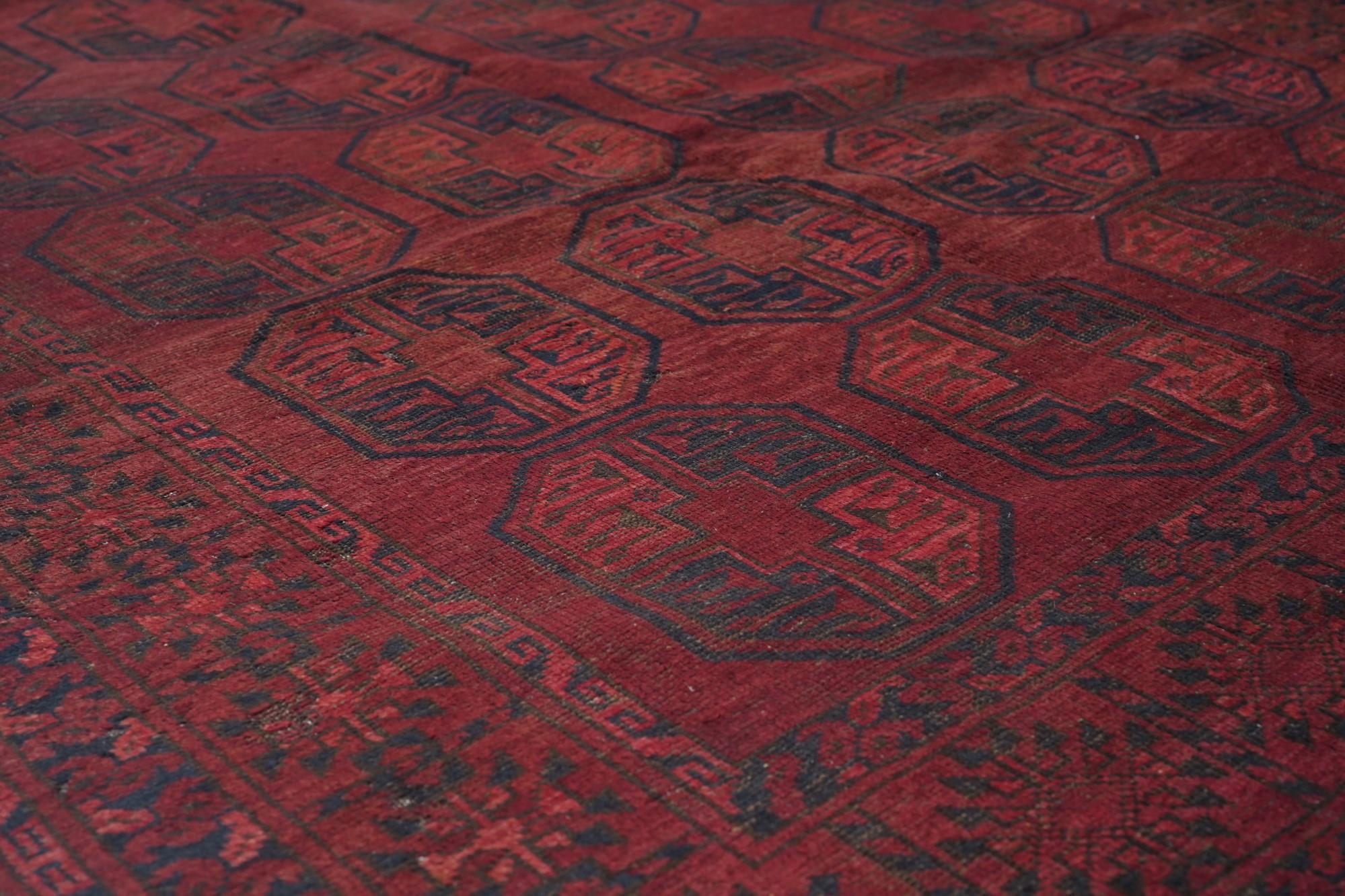 Mid-20th Century Vintage Bokhara Rug 6'8'' x 9'8'' For Sale