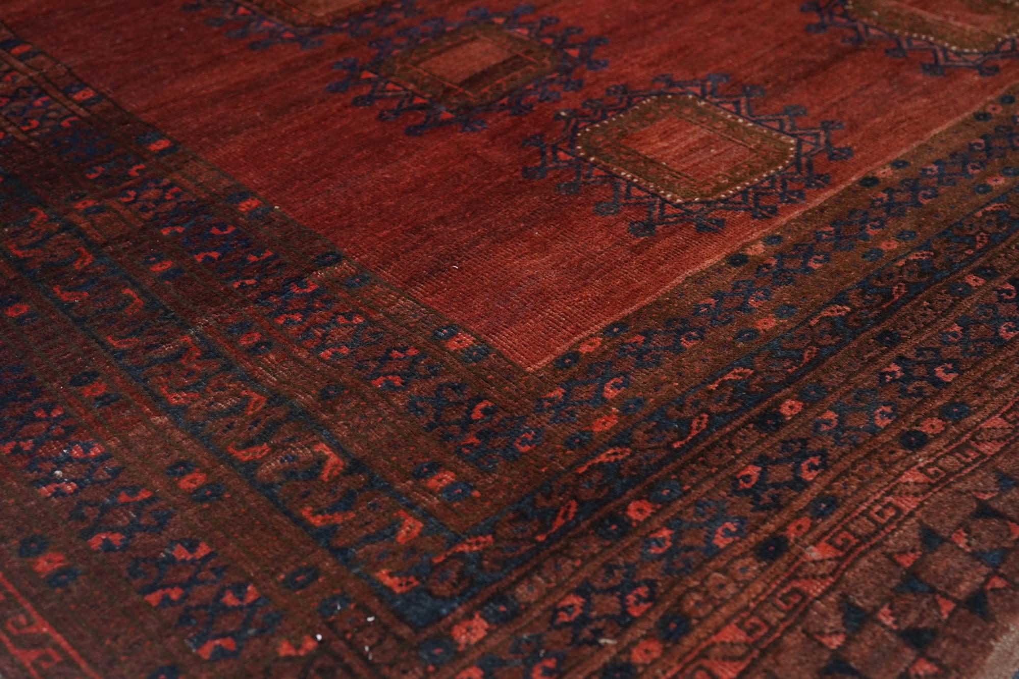 Bokhara-Teppich 7' x 10'4'' im Vintage-Stil (Wolle) im Angebot