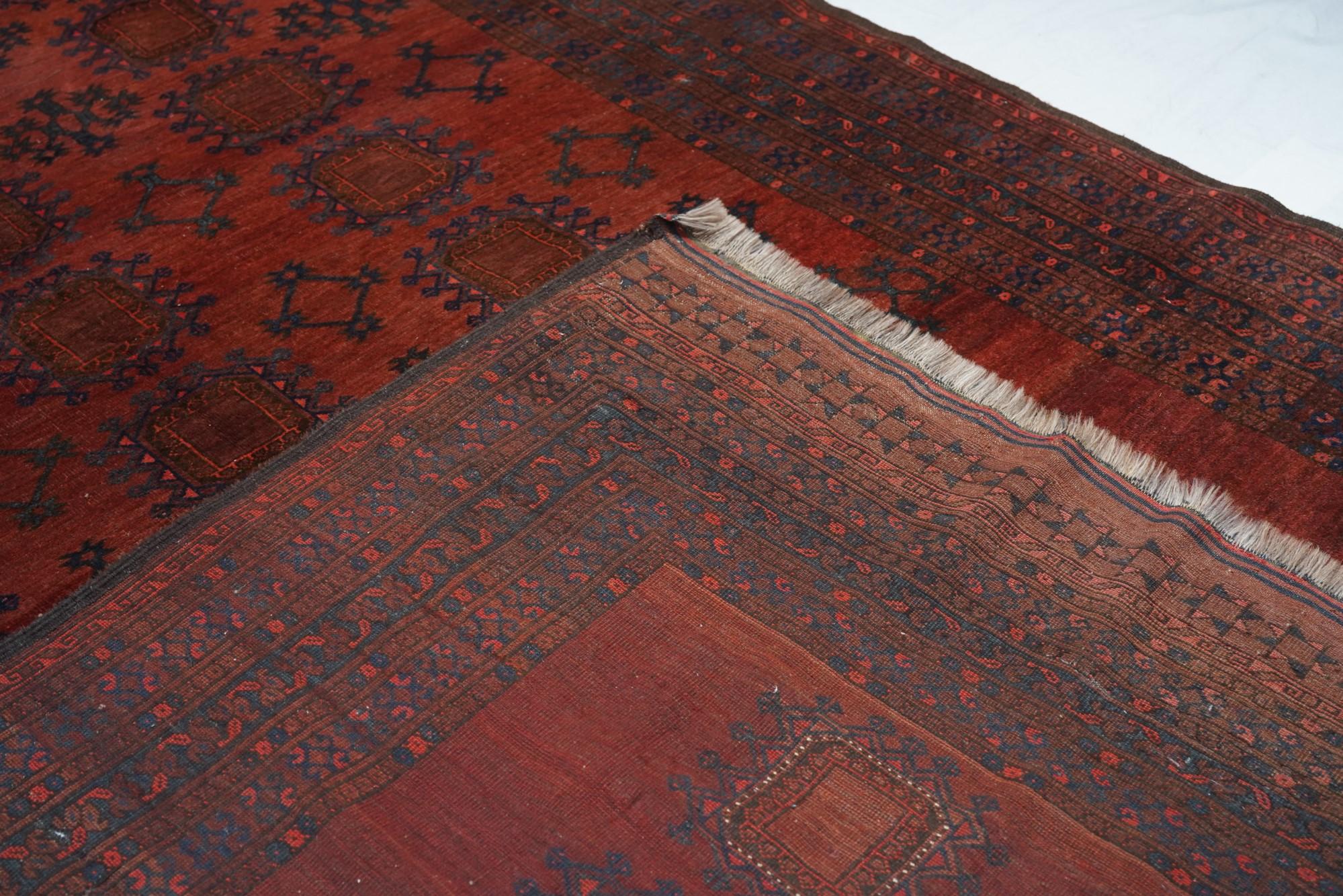 Bokhara-Teppich 7' x 10'4'' im Vintage-Stil im Angebot 3