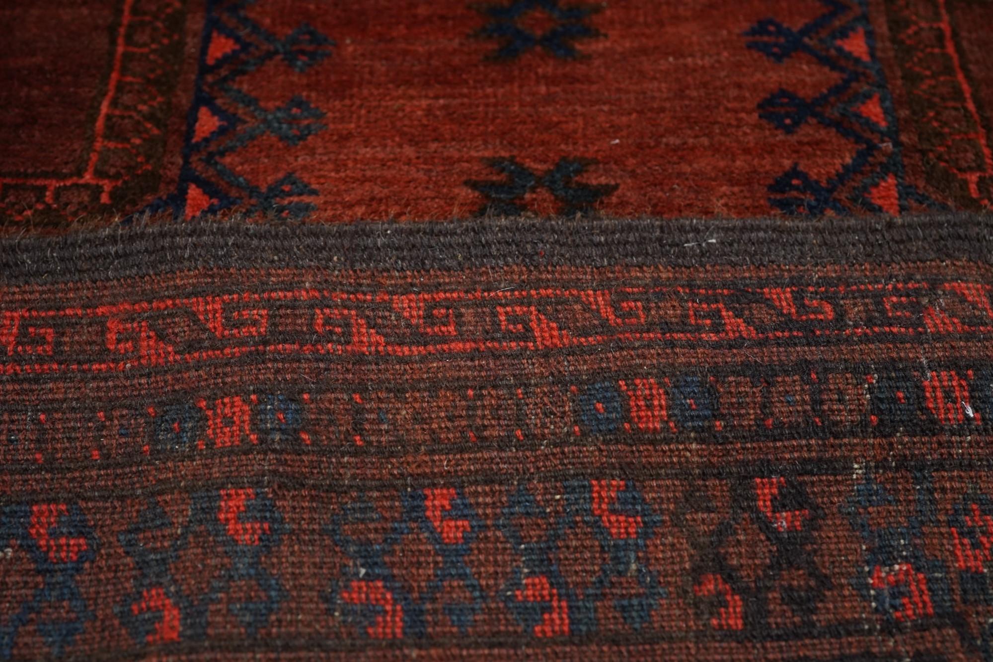 Bokhara-Teppich 7' x 10'4'' im Vintage-Stil im Angebot 5