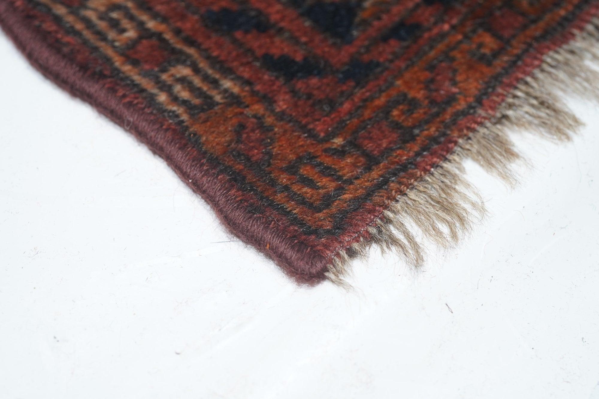 Persian Vintage Bokhara Rug 7'5'' x 11'4'' For Sale
