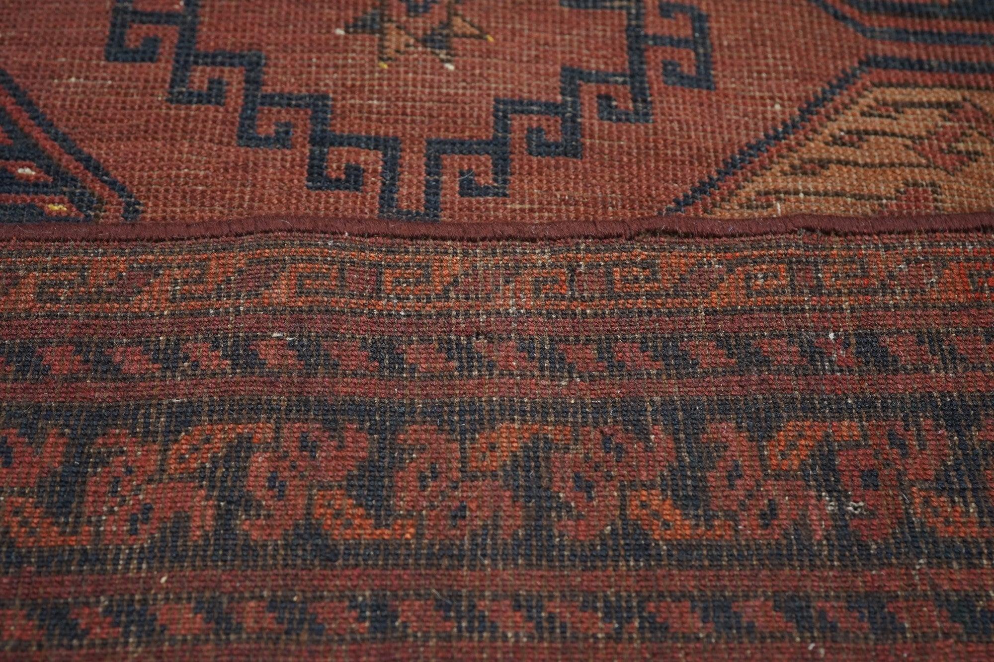 Vintage Bokhara Rug 7'5'' x 11'4'' For Sale 3
