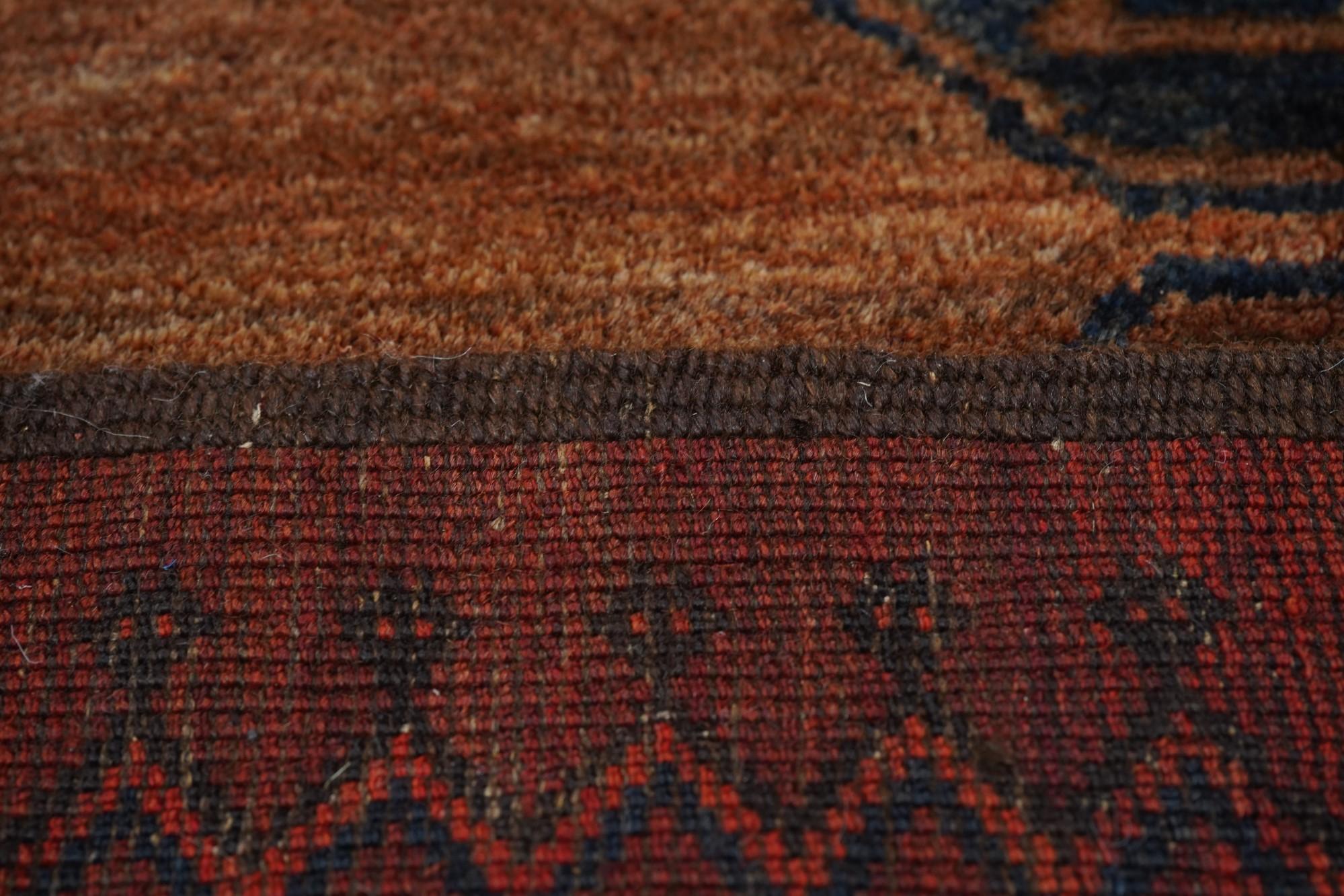Bokhara-Teppich 8' x 11'1'' im Vintage-Stil im Angebot 6