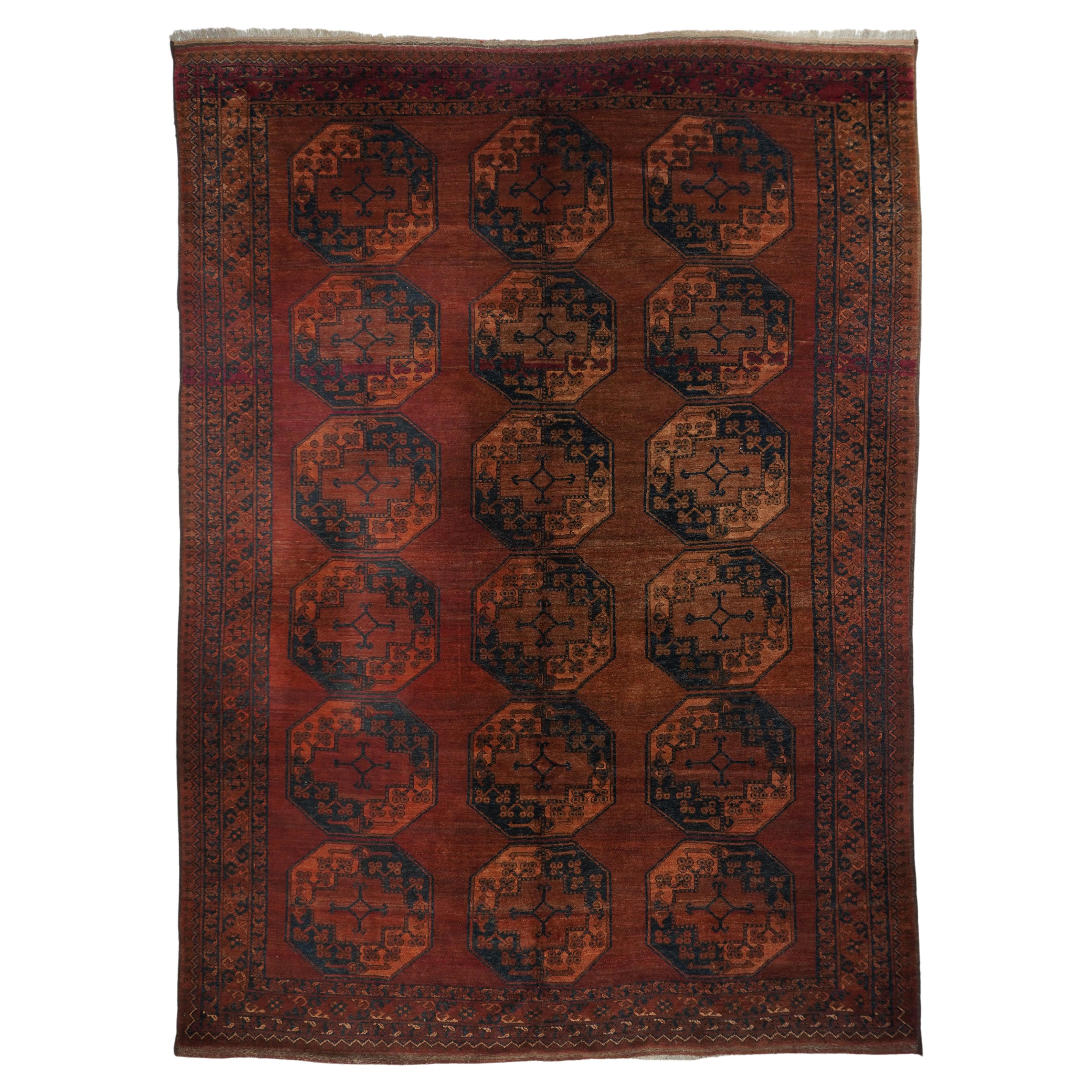Bokhara-Teppich 8' x 11'1'' im Vintage-Stil im Angebot