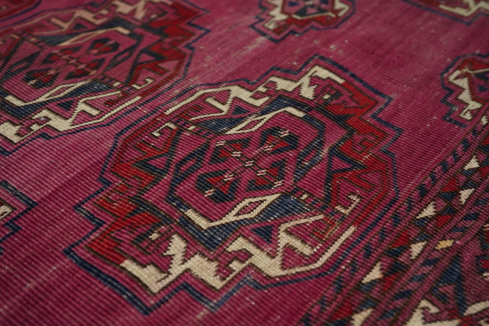 Wool Vintage Bokhara Rug For Sale