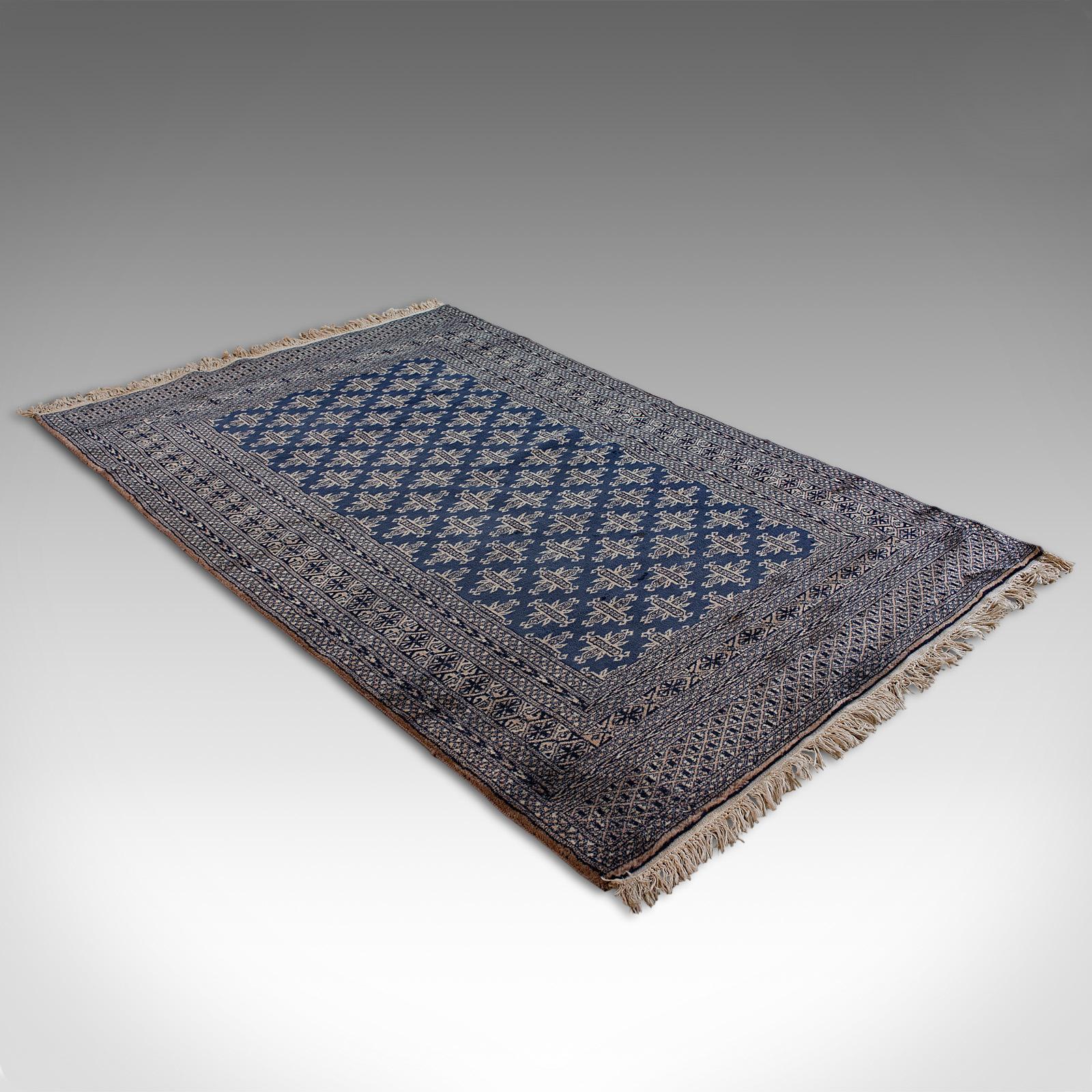 Wool Vintage Bokhara Rug, Persian, Woven, Hall Carpet, Early 20th Century, circa 1930 For Sale