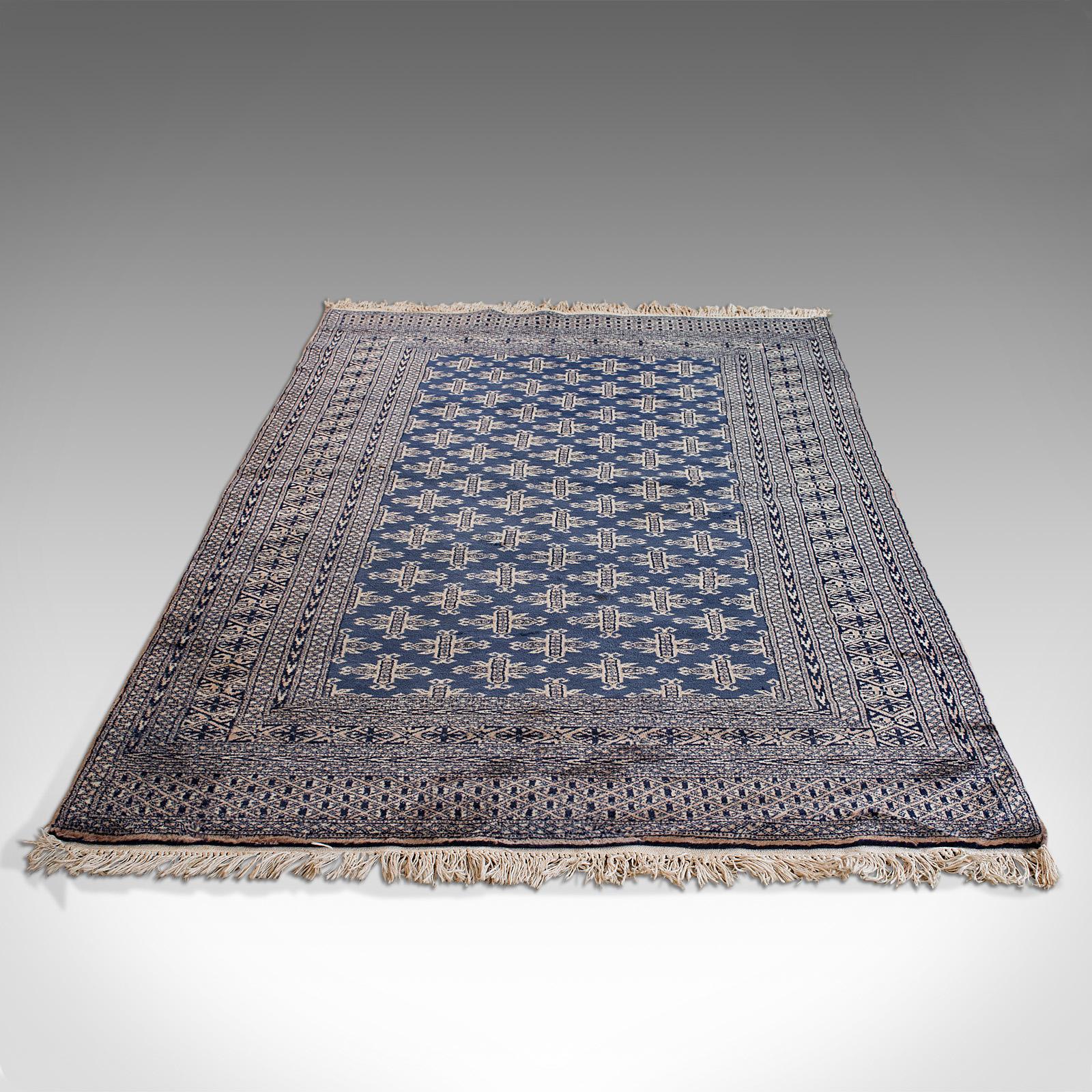 Vintage Bokhara Rug, Persian, Woven, Hall Carpet, Early 20th Century, circa 1930 For Sale 1
