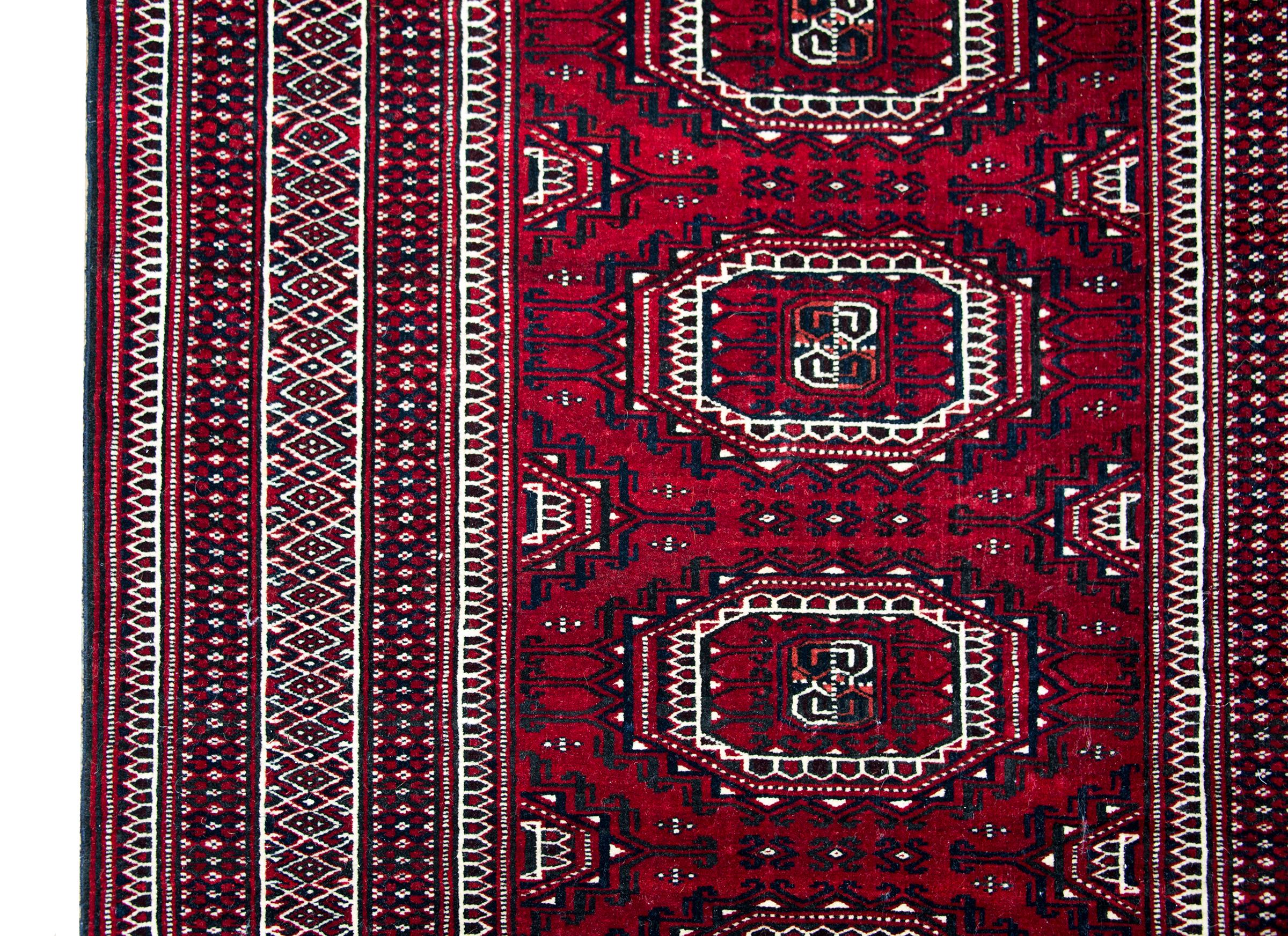 20th Century Vintage Bokhara Turkman Rug For Sale