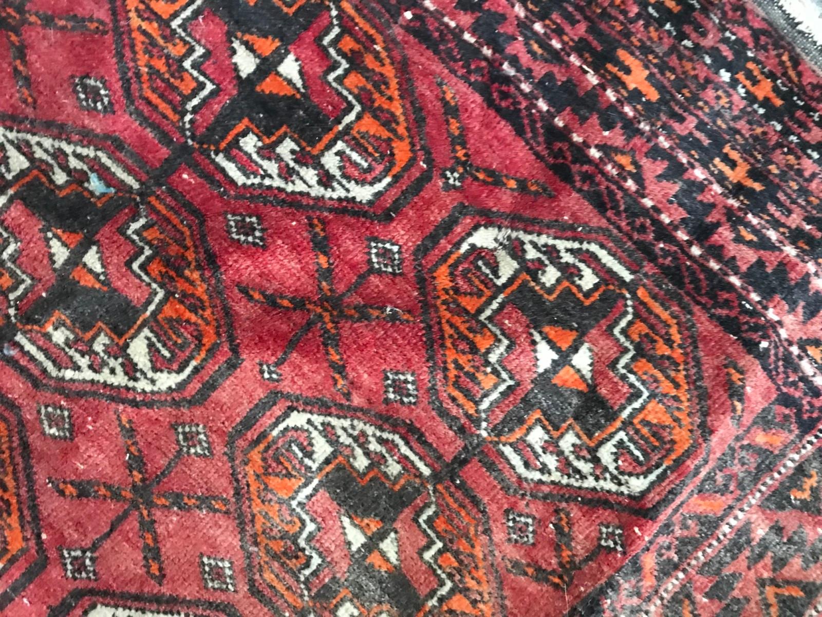 Vintage Bokhara Turkmen Rug For Sale 3