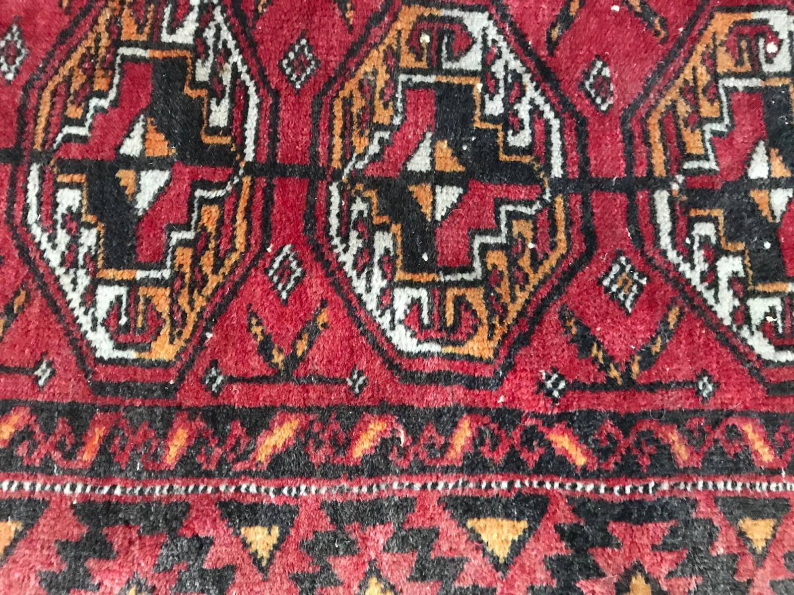 Vintage Bokhara Turkmen Rug For Sale 5