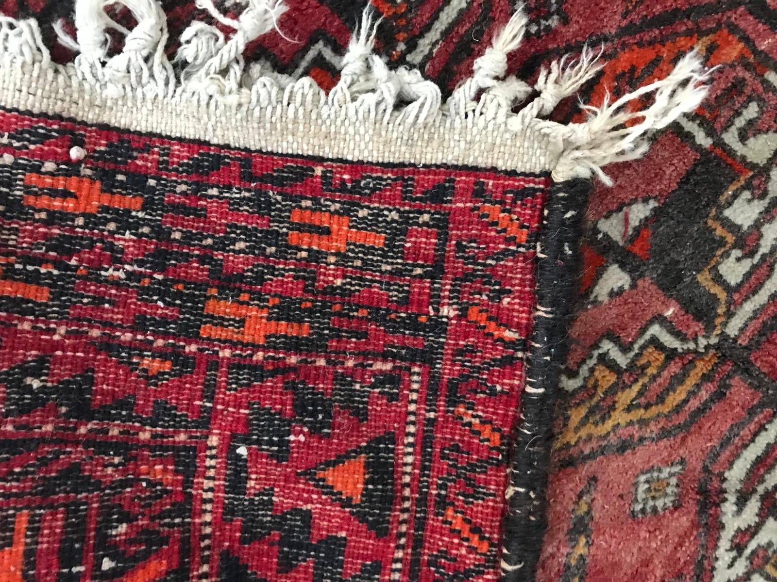 Vintage Bokhara Turkmen Rug For Sale 7