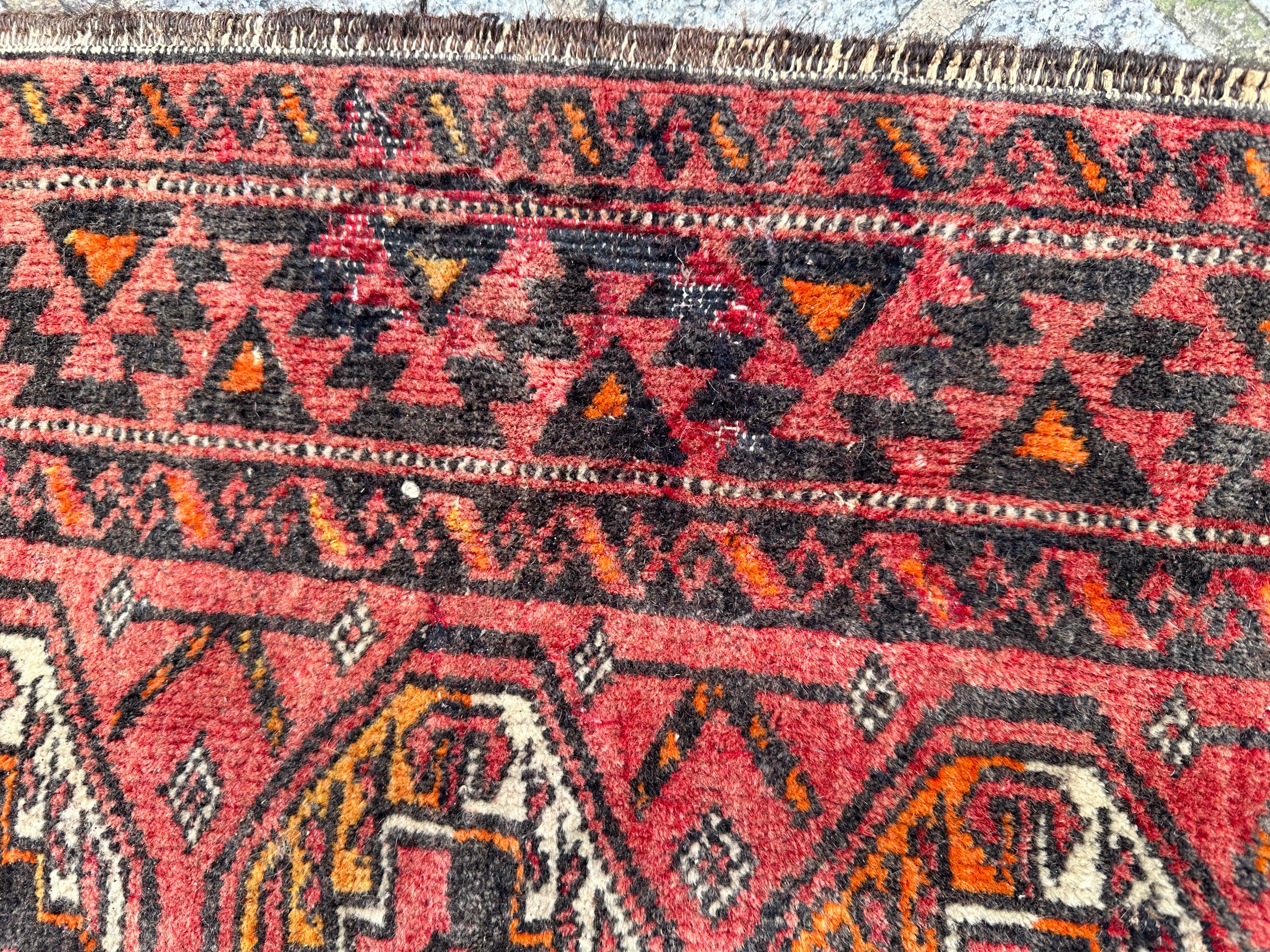 Vintage Bokhara Turkmen Rug For Sale 9