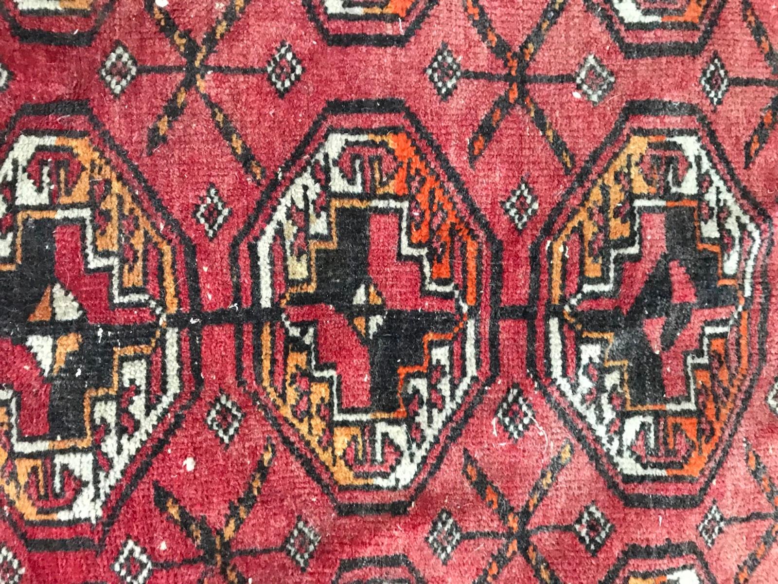 Vintage Bokhara Turkmen Rug For Sale 2