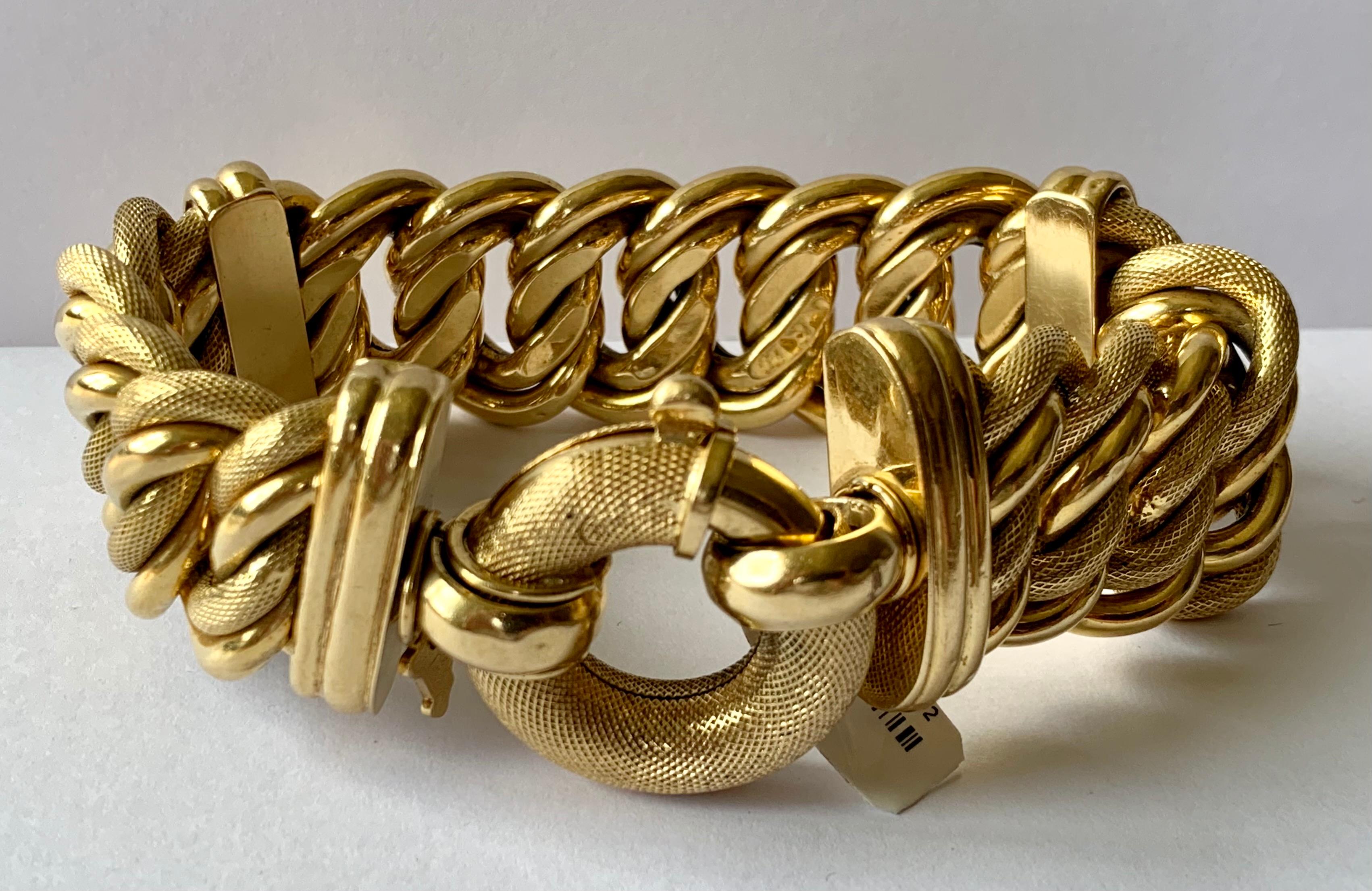 vintage italian 18k gold bracelet