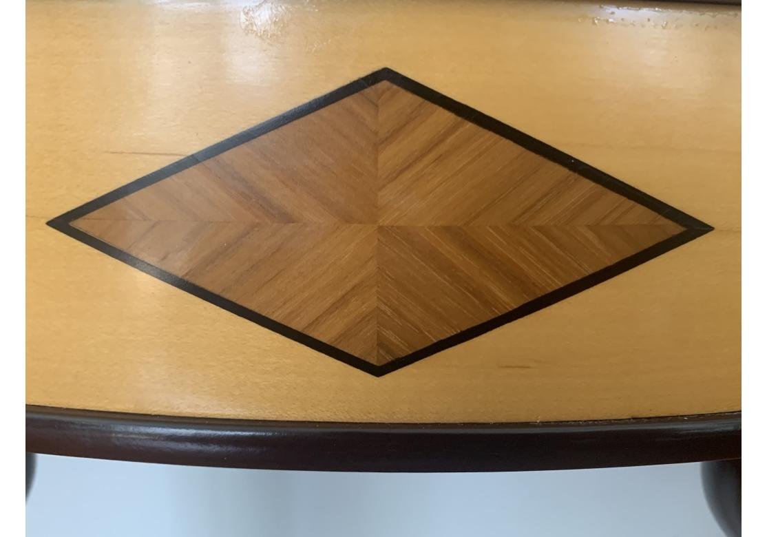 vintage demilune table