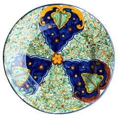 Vintage Bon Hand Painted Glazed Ceramic Platter