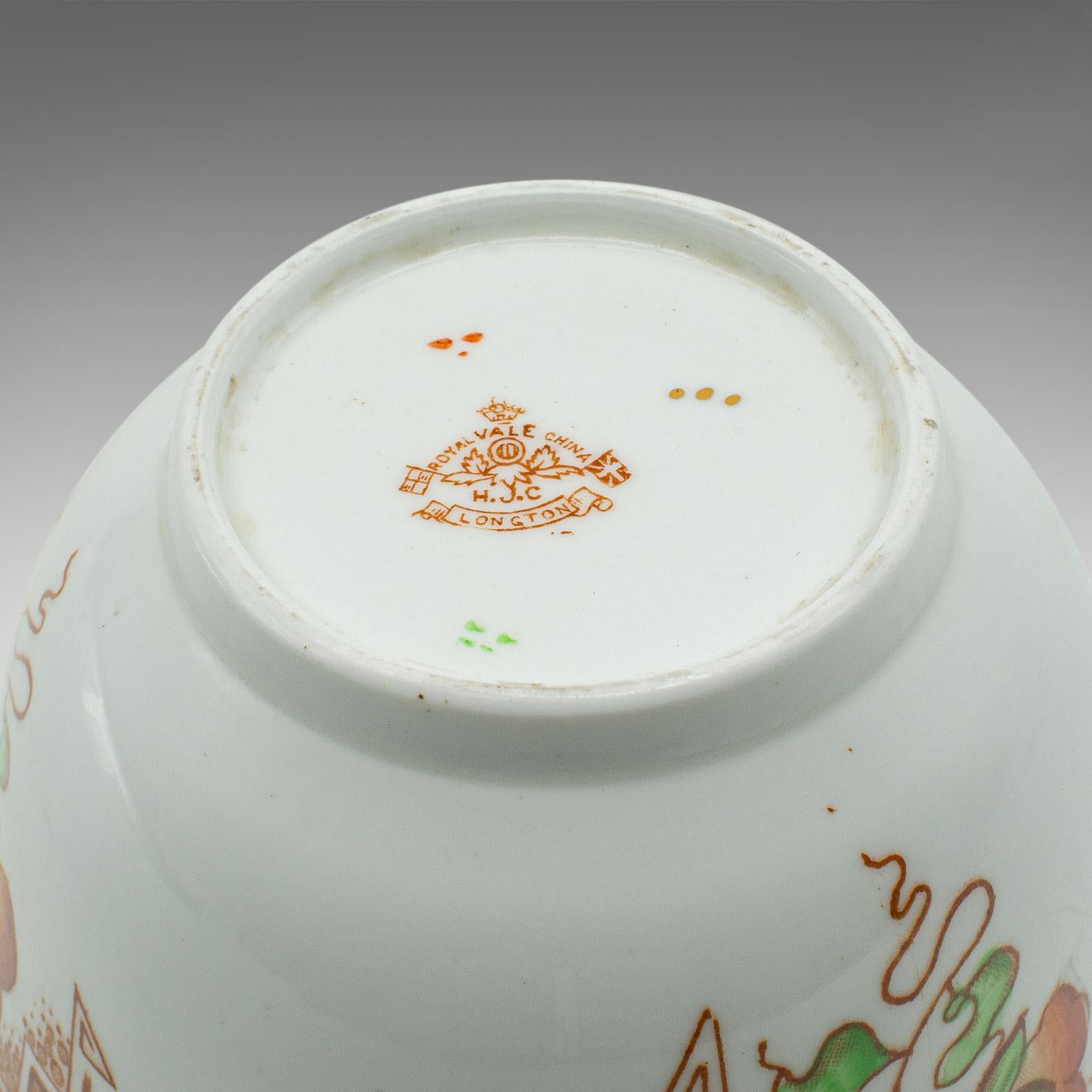 Vintage Bonbon Bowl, English, Ceramic, Confectionary, Sugar Dish, Art Deco, 1940 For Sale 4
