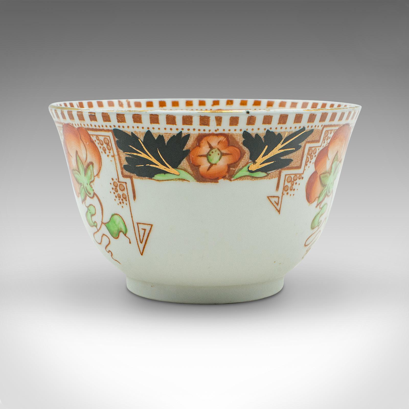 British Vintage Bonbon Bowl, English, Ceramic, Confectionary, Sugar Dish, Art Deco, 1940 For Sale
