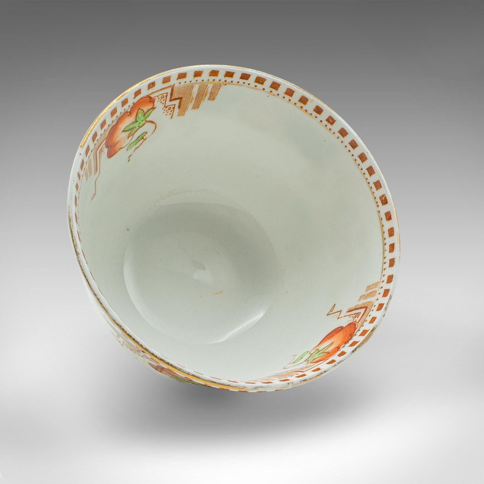 20th Century Vintage Bonbon Bowl, English, Ceramic, Confectionary, Sugar Dish, Art Deco, 1940 For Sale