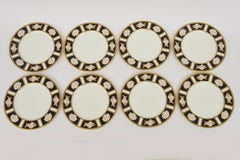 Vintage Bone China Fish And Shell Motif Serving Plates By Narumi Set of Eight