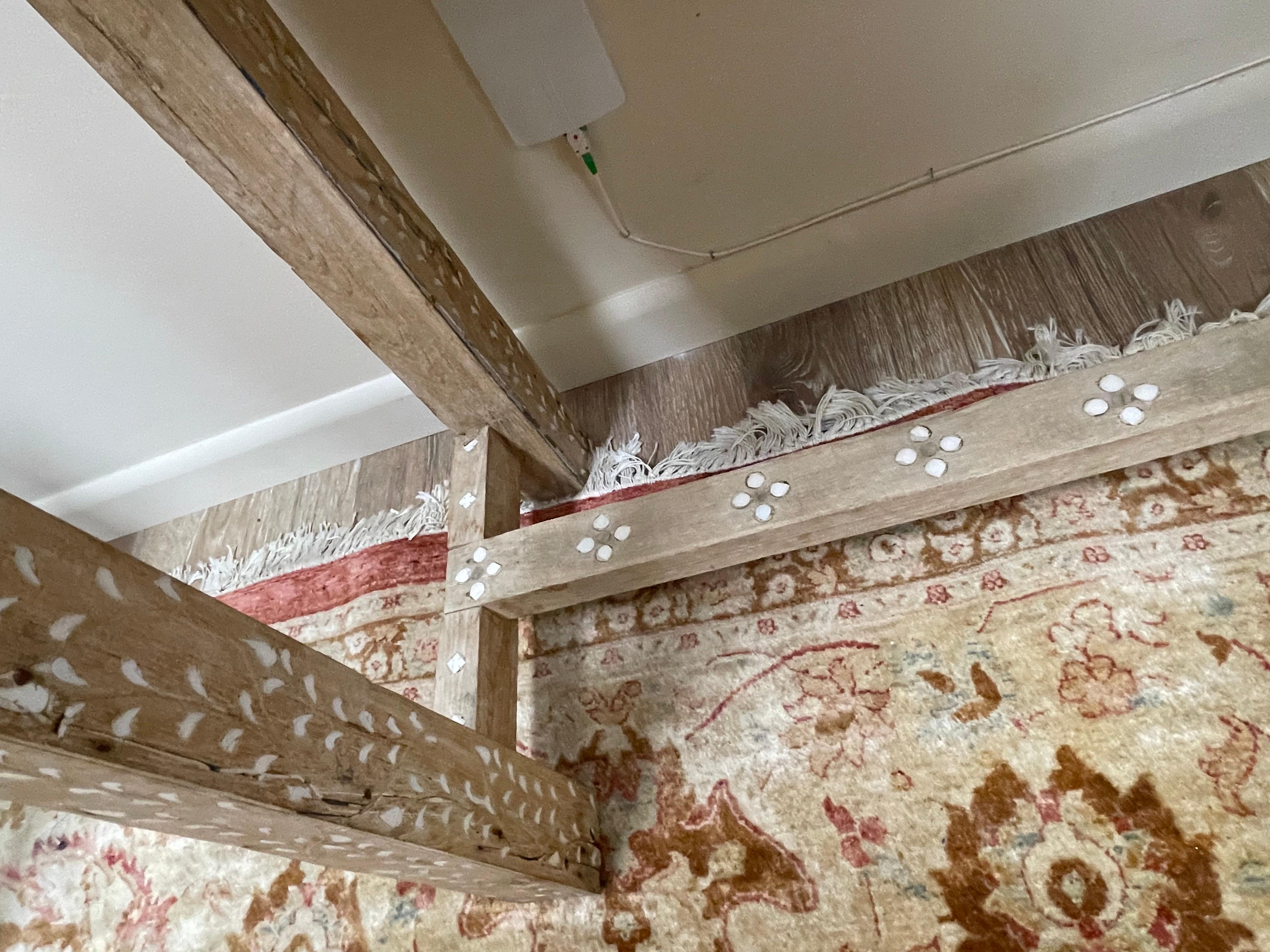 Vintage Bone Inlaid Console 1