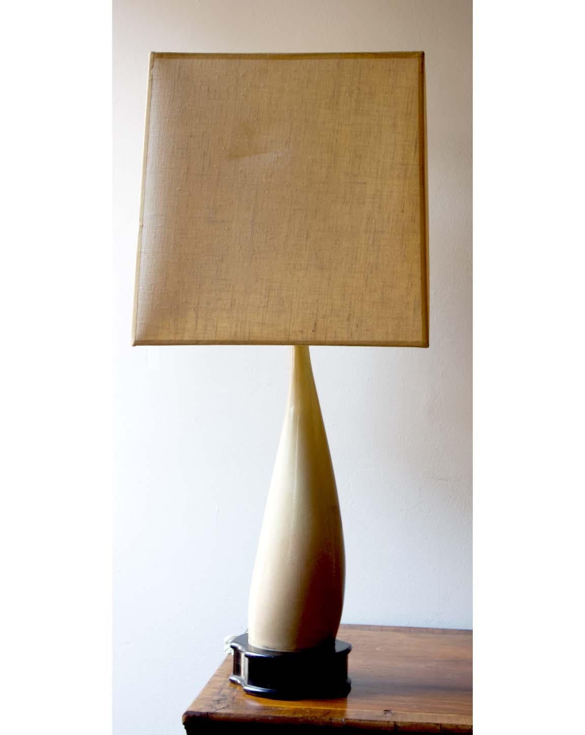 20th Century Vintage Bone Lamps