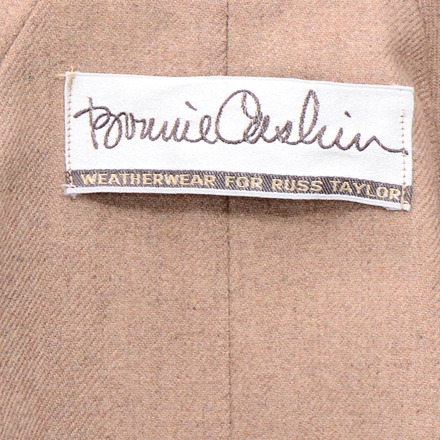 Vintage Bonnie Cashin All Black Coat with Cashmere Blend Lining 8