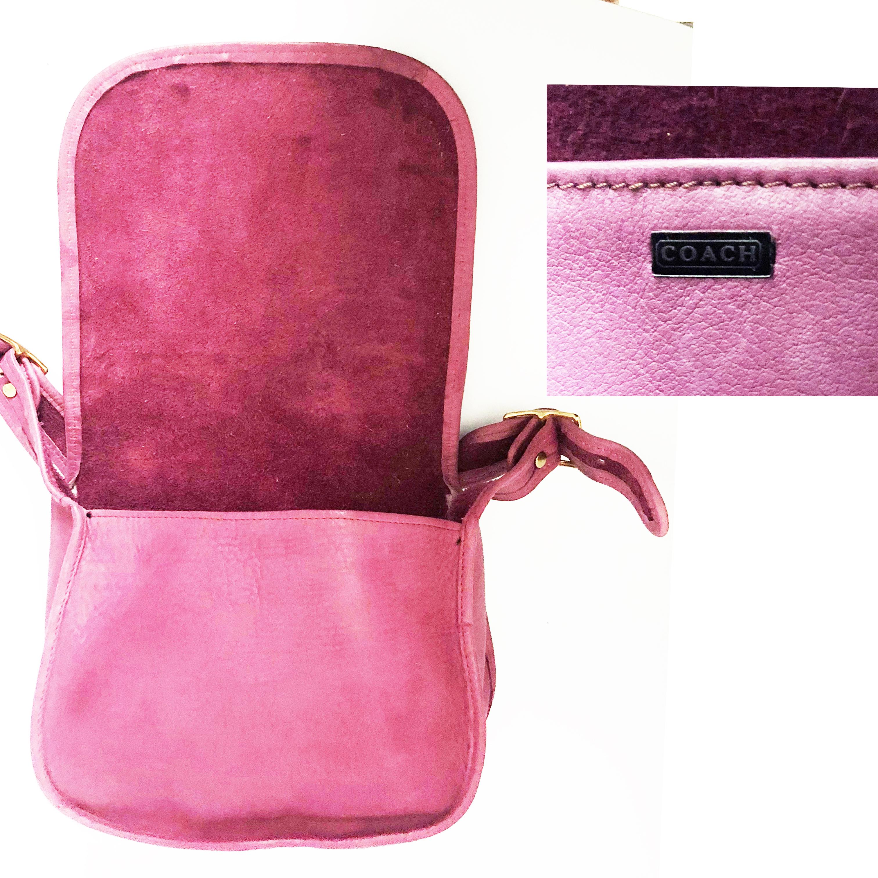 Women's or Men's Vintage Bonnie Cashin Coach Bag Messenger Shoulder Bag Rose Pink Leather Rare
