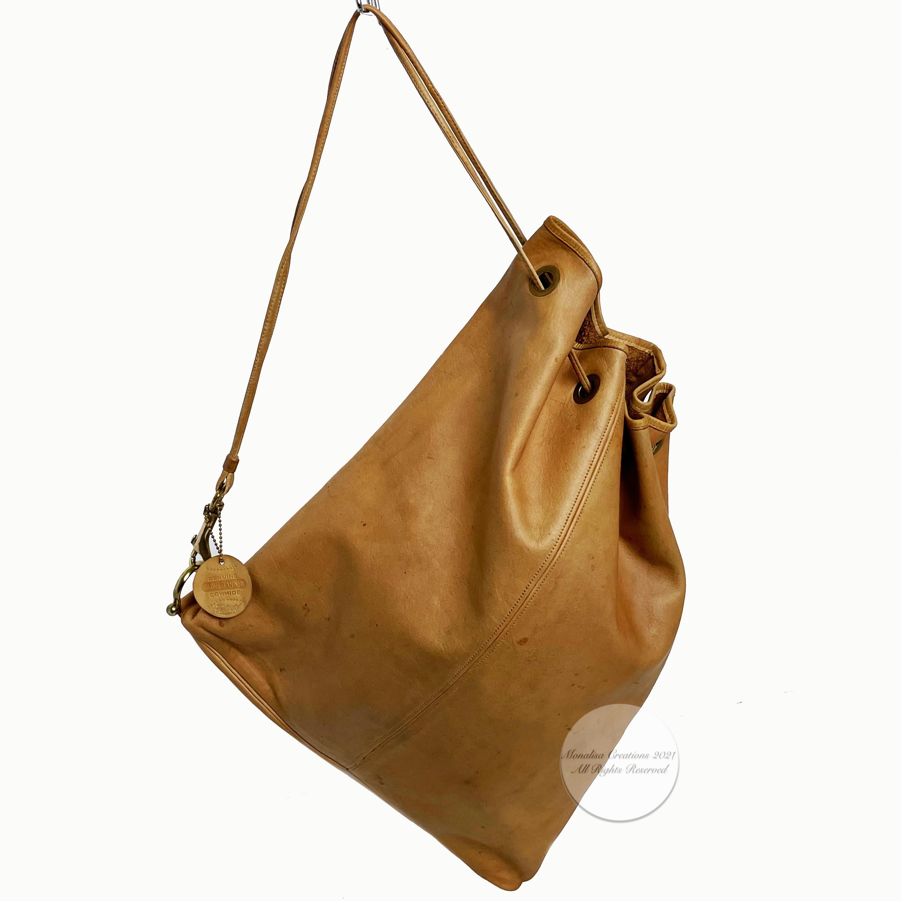 Vintage Bonnie Cashin Coach NYC Drawstring Sling Bag Pre Creed mit Baseball-Tag im Zustand „Gut“ in Port Saint Lucie, FL
