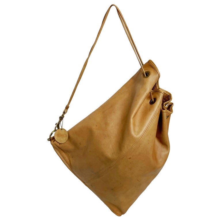 CHANEL Vintage Bucket Bag in Brown Leather Bag at 1stDibs