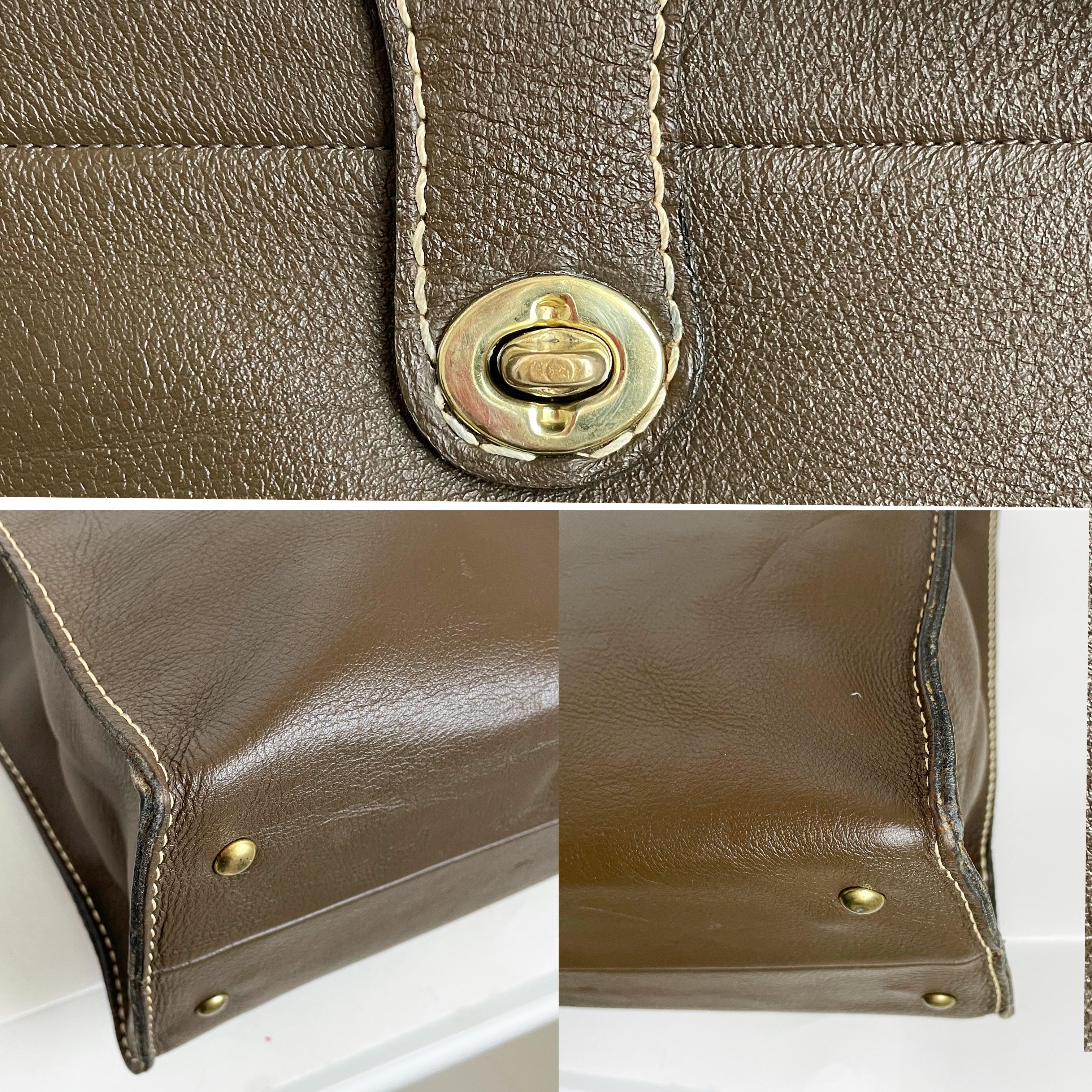 Vintage Bonnie Cashin für Coach Tasche Cashin Carry Leder Tote 1960er Jahre Selten 5