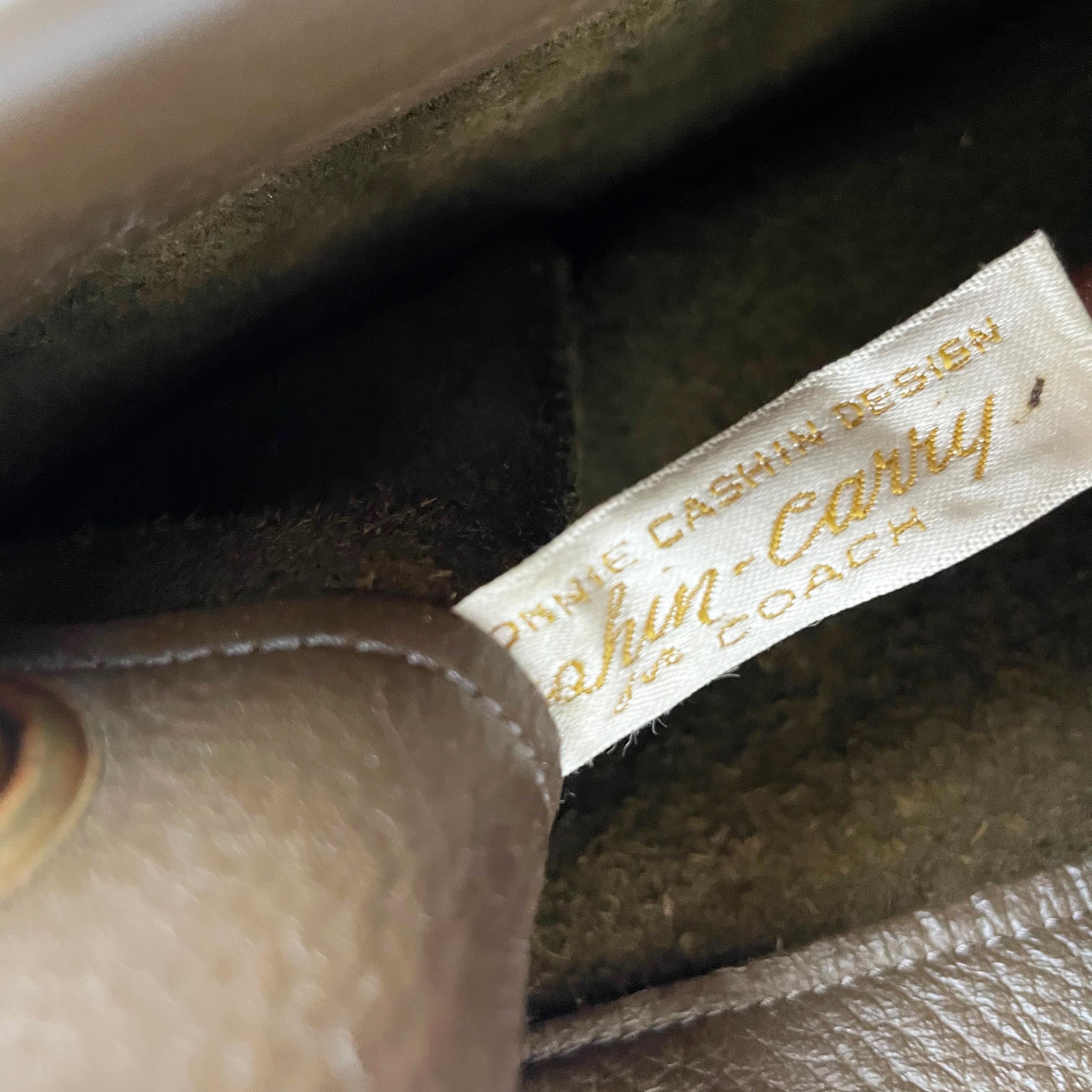 Vintage Bonnie Cashin für Coach Tasche Cashin Carry Leder Tote 1960er Jahre Selten 6