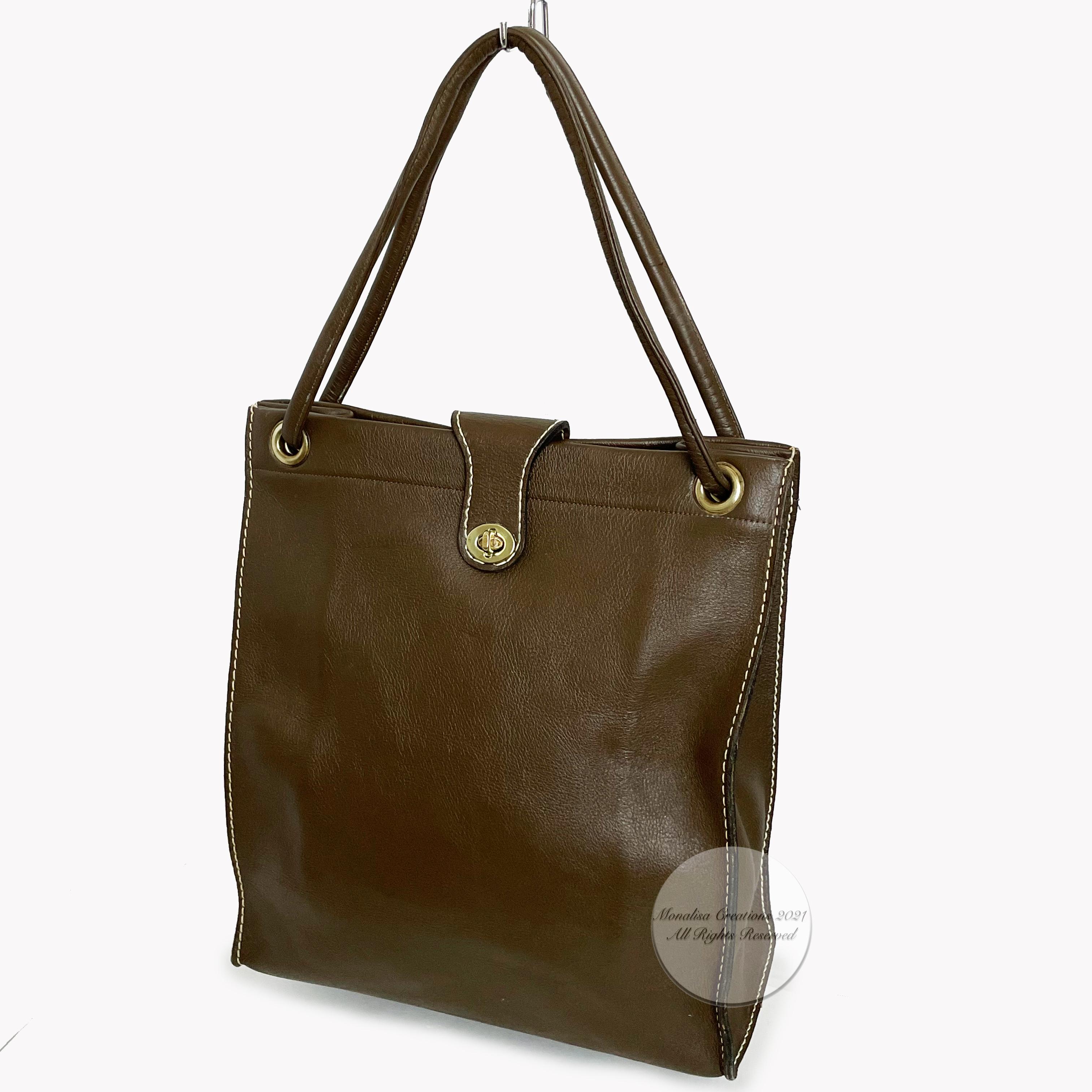 Vintage Bonnie Cashin für Coach Tasche Cashin Carry Leder Tote 1960er Jahre Selten für Damen oder Herren