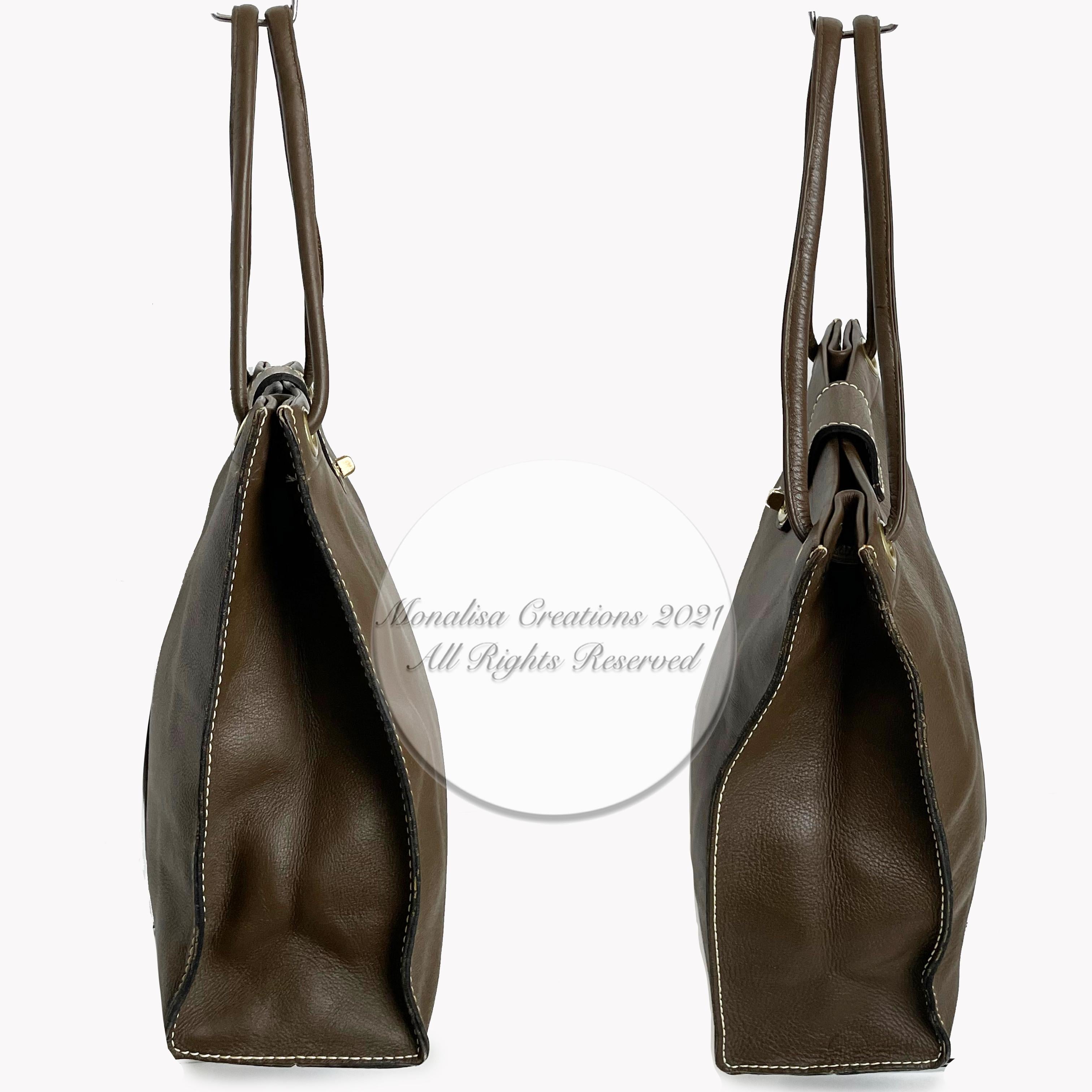 Vintage Bonnie Cashin für Coach Tasche Cashin Carry Leder Tote 1960er Jahre Selten 1