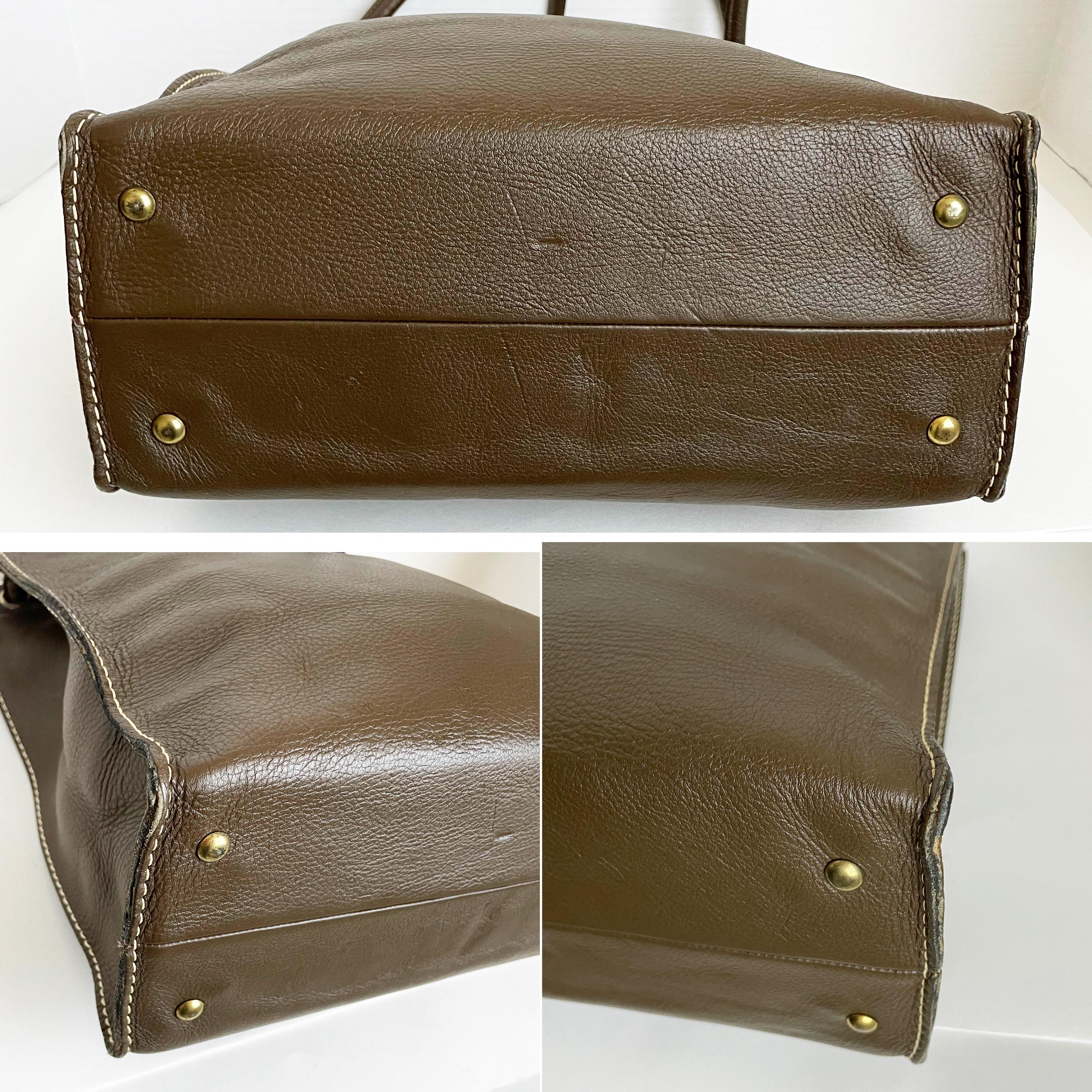 Vintage Bonnie Cashin für Coach Tasche Cashin Carry Leder Tote 1960er Jahre Selten 4