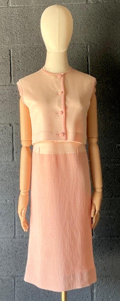 Bonwit Teller Vintage Kleid aus Wolle mit Weste