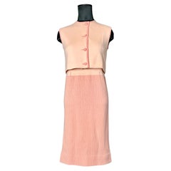 Vintage Bonwit Teller Wool Dress with Vest