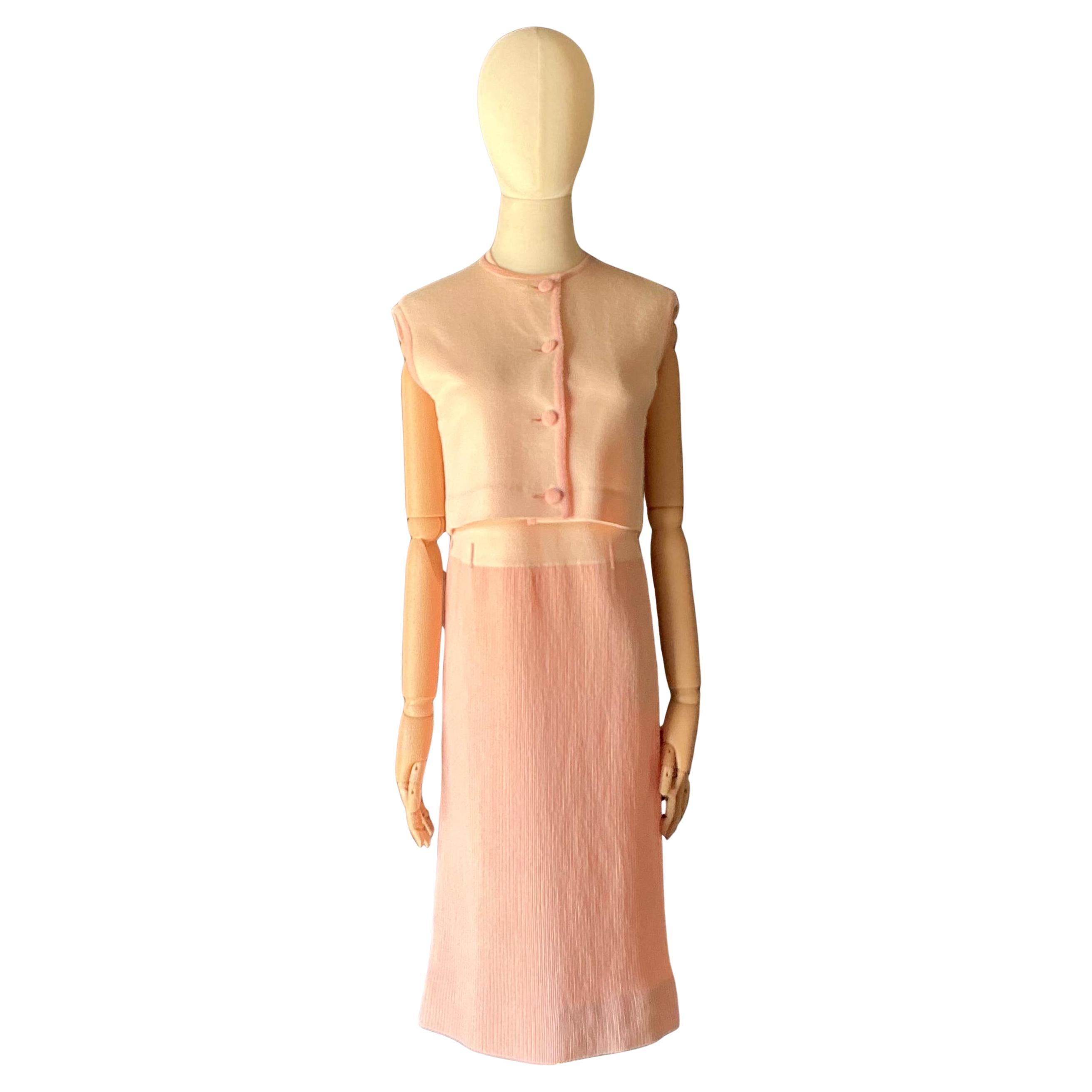 Abito in lana con gilet di BonWIT TELLER d'epoca