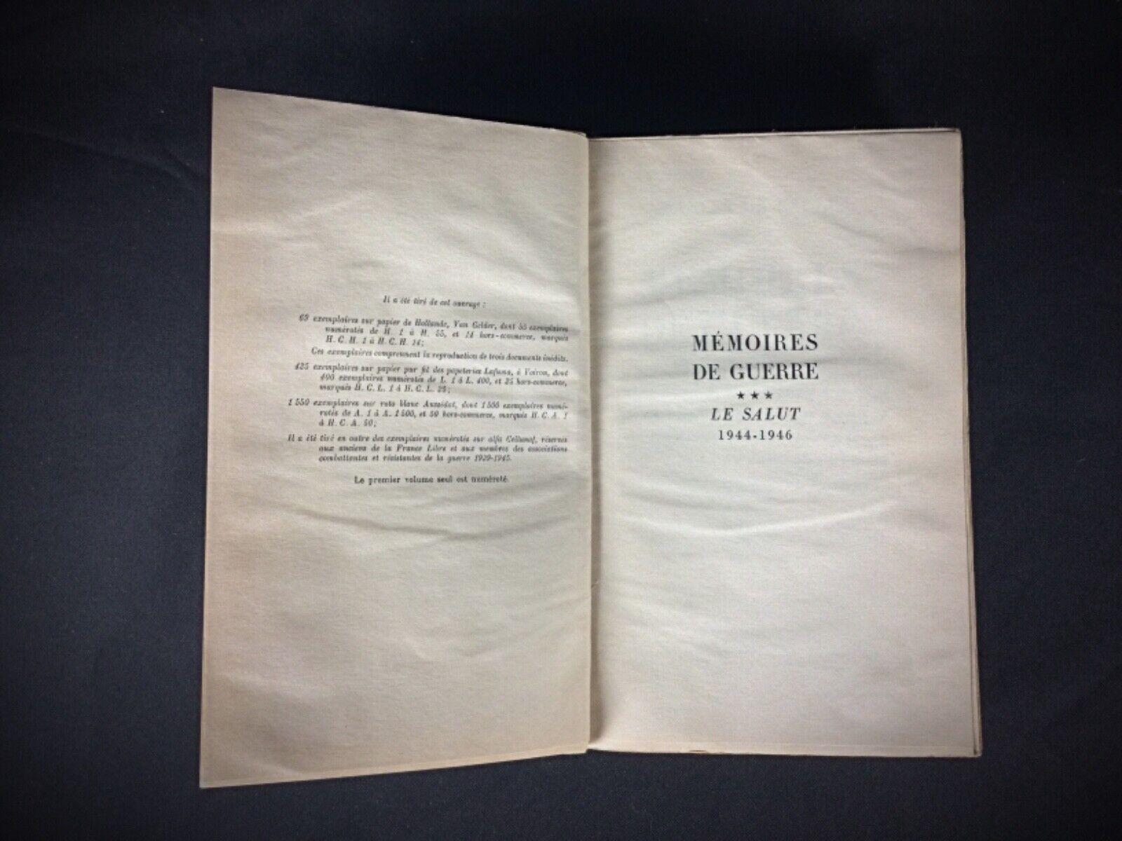 Stile impero Libro vintage di Charles de Gaulle 