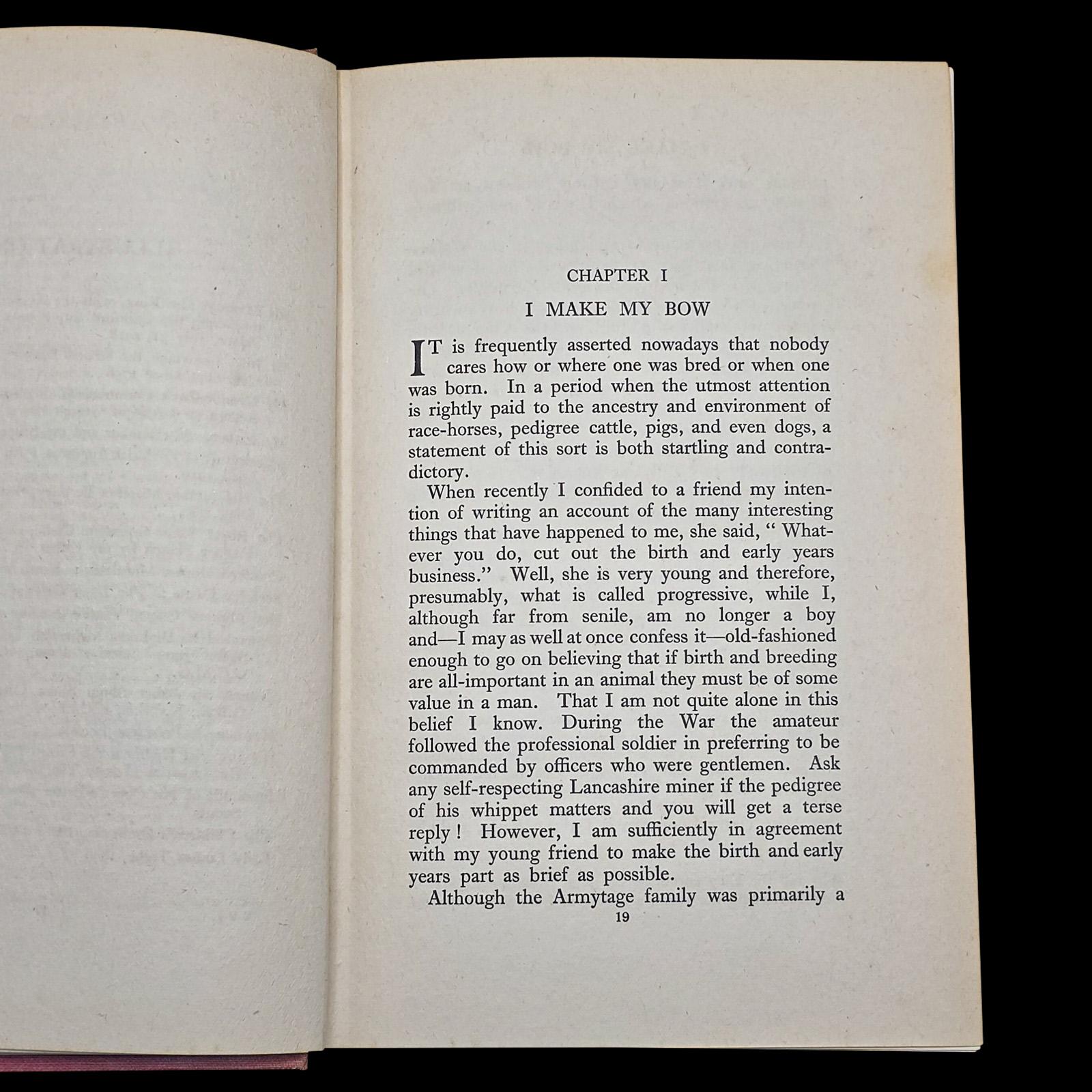 Vintage Book, By The Clock of St James's, Percy Armytage, Literary Memoir, 1927 In Good Condition For Sale In Hele, Devon, GB