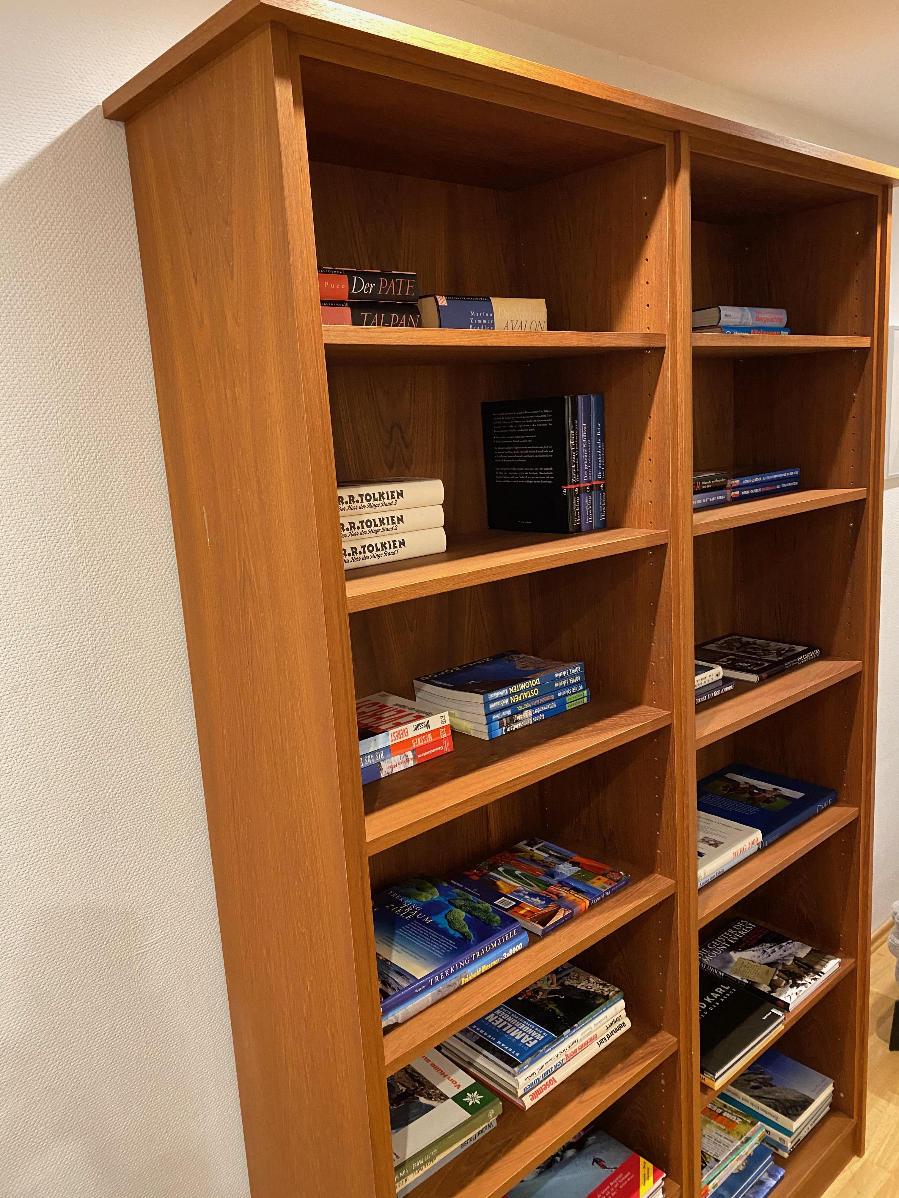 Vintage Book Case Shelf in the Style of Hans Wegner, 1970s 1