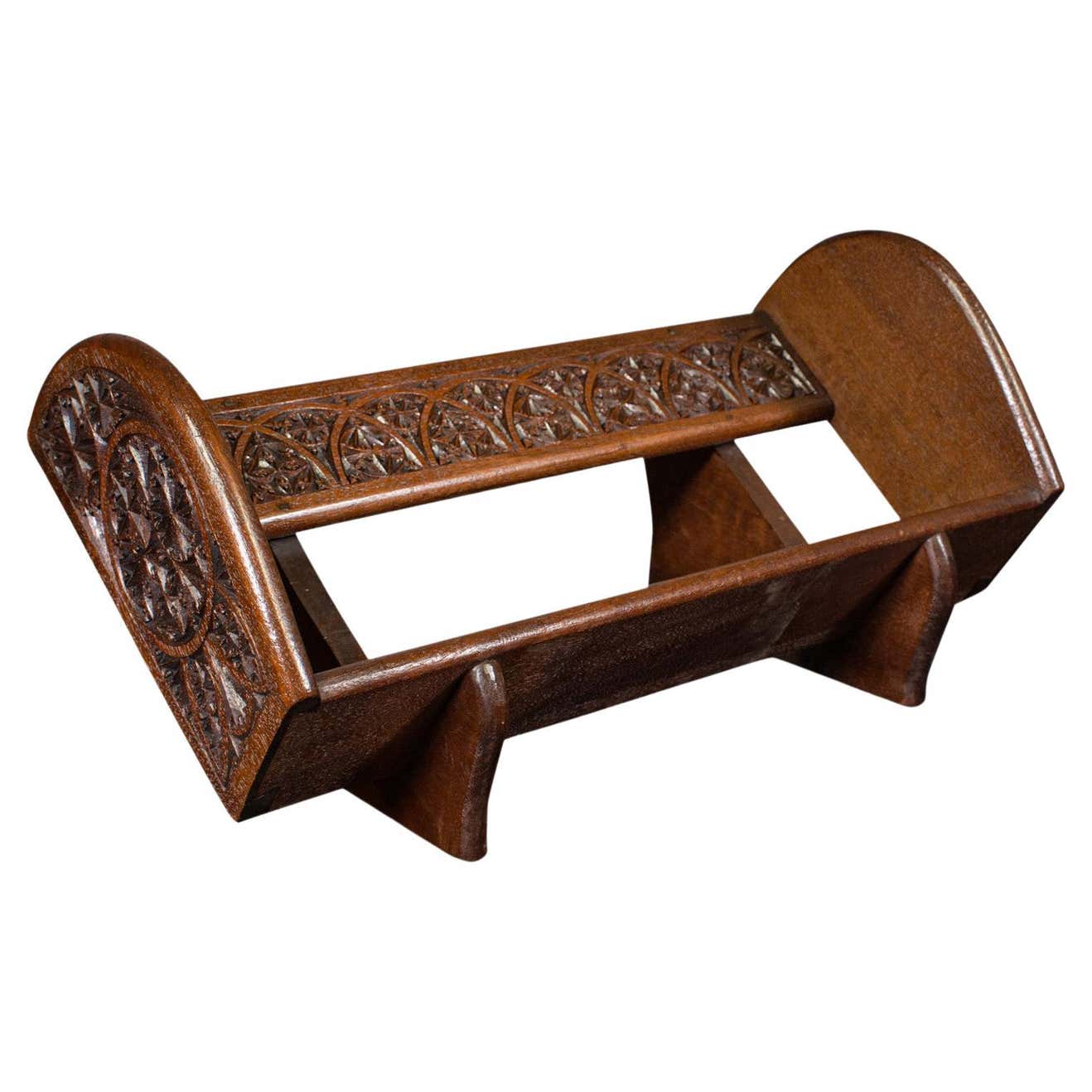 Vintage Book Rack, Anglo Indian, Novel Rest, Bookshelf, Art Deco, Circa ...