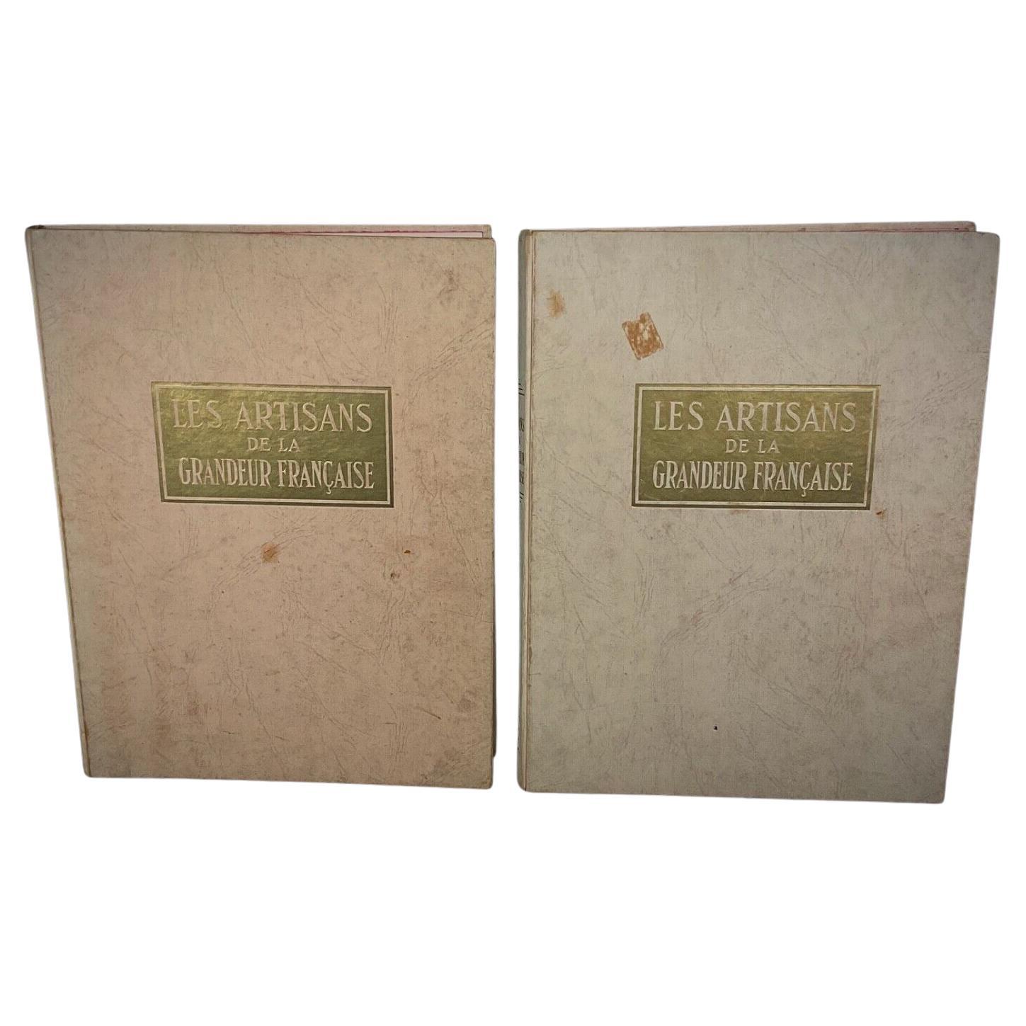 Vintage Book Set "Les artisans de la grandeur Française" by B. Arnaud –  - 2Y473 For Sale