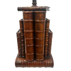 Vintage Book Stack Lamp