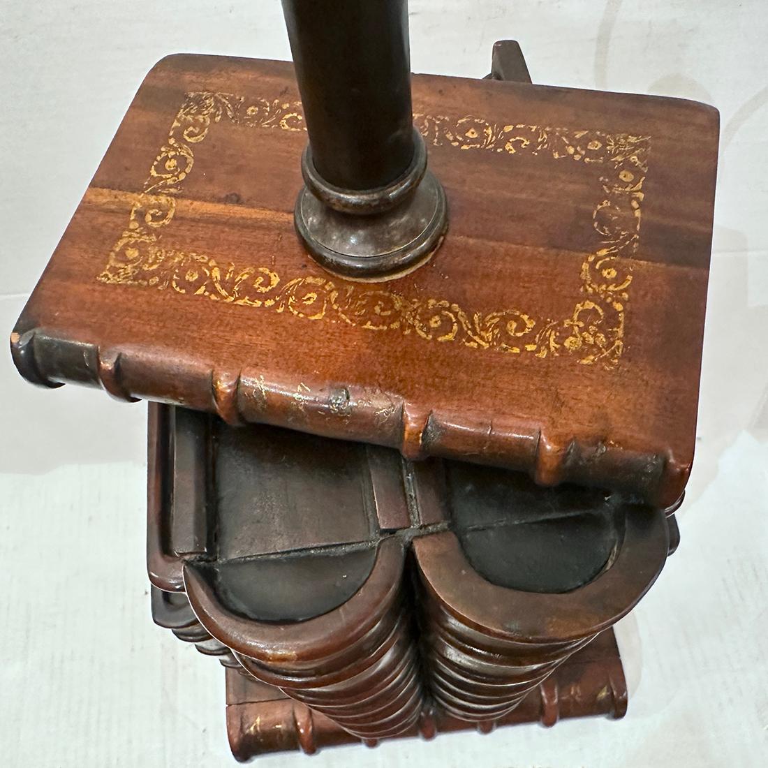 Late 20th Century Vintage Book Stack Lamp For Sale