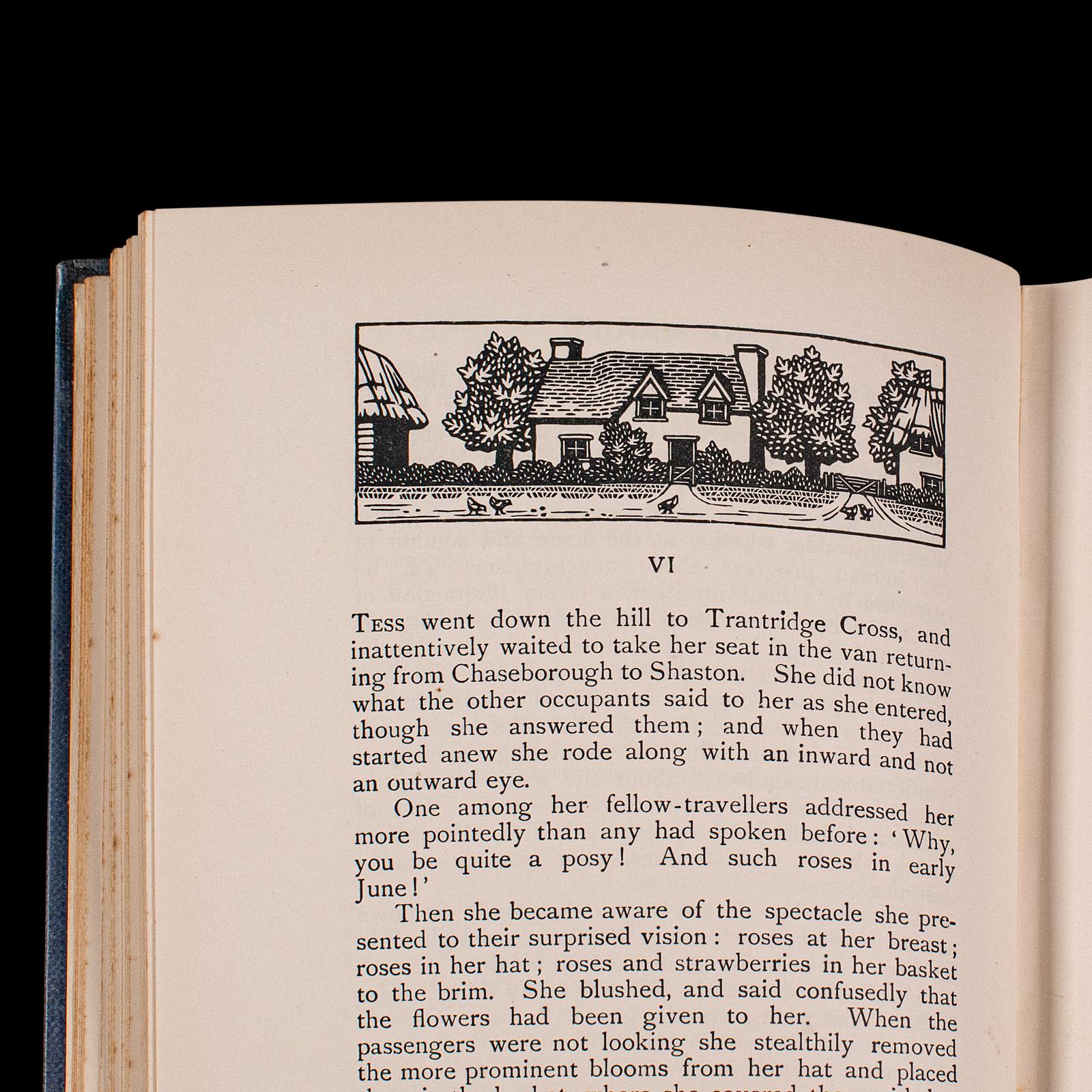 Papier Livre vintage Tess Of The D'Urbevilles, Thomas Hardy, édition limitée, roman en vente